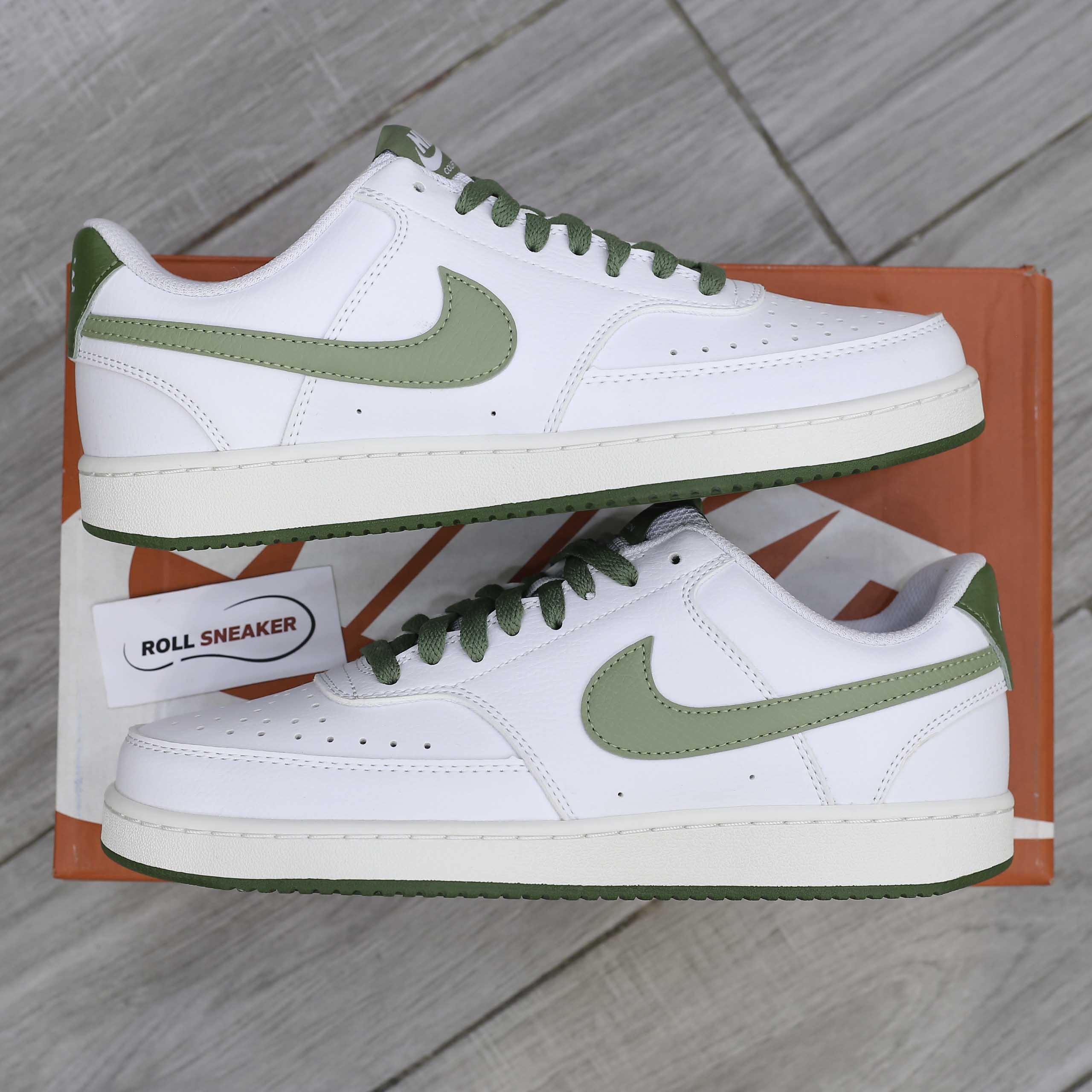 Giày Nike Court Vision Low - White Green Like Auth