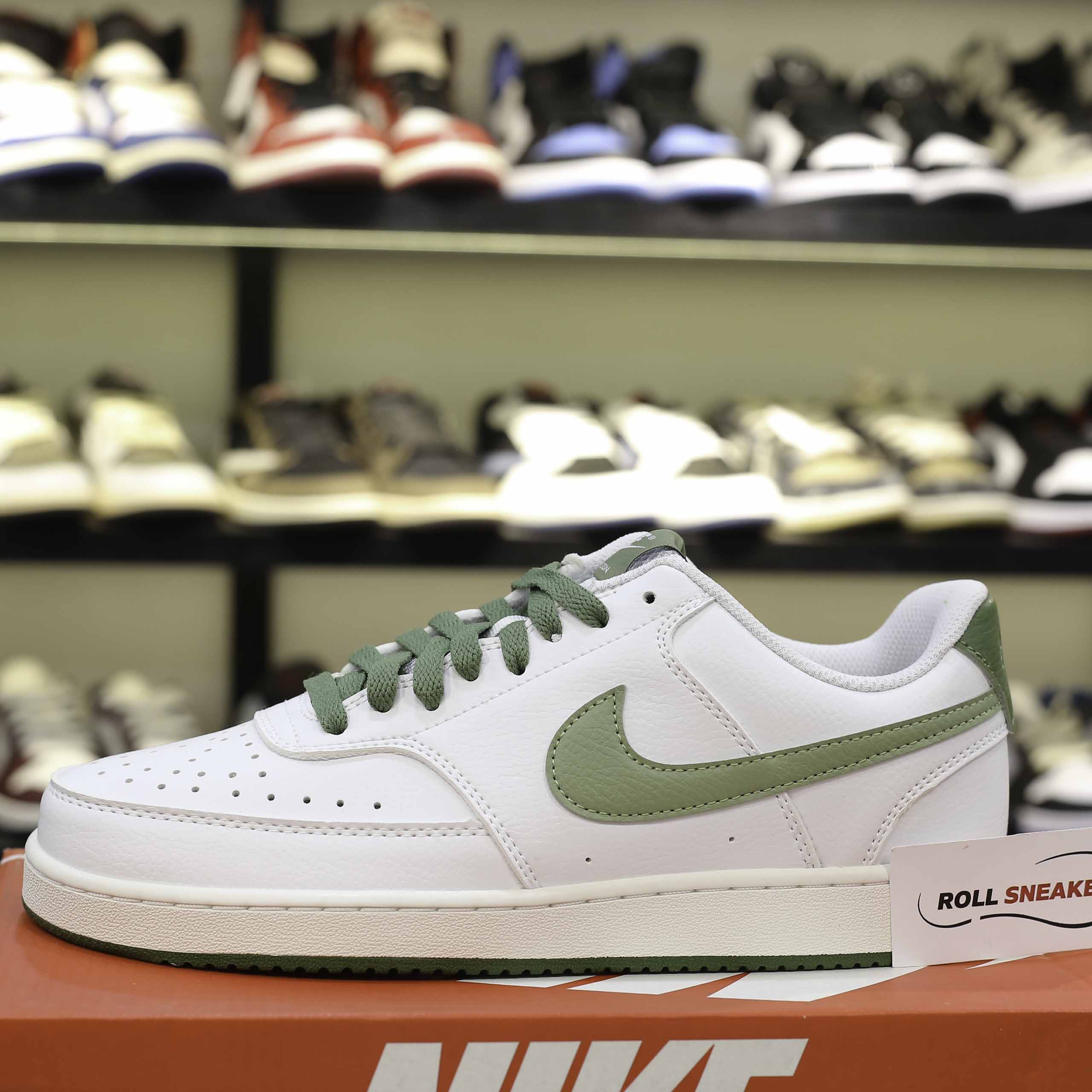 Giày Nike Court Vision Low - White Green Like Auth