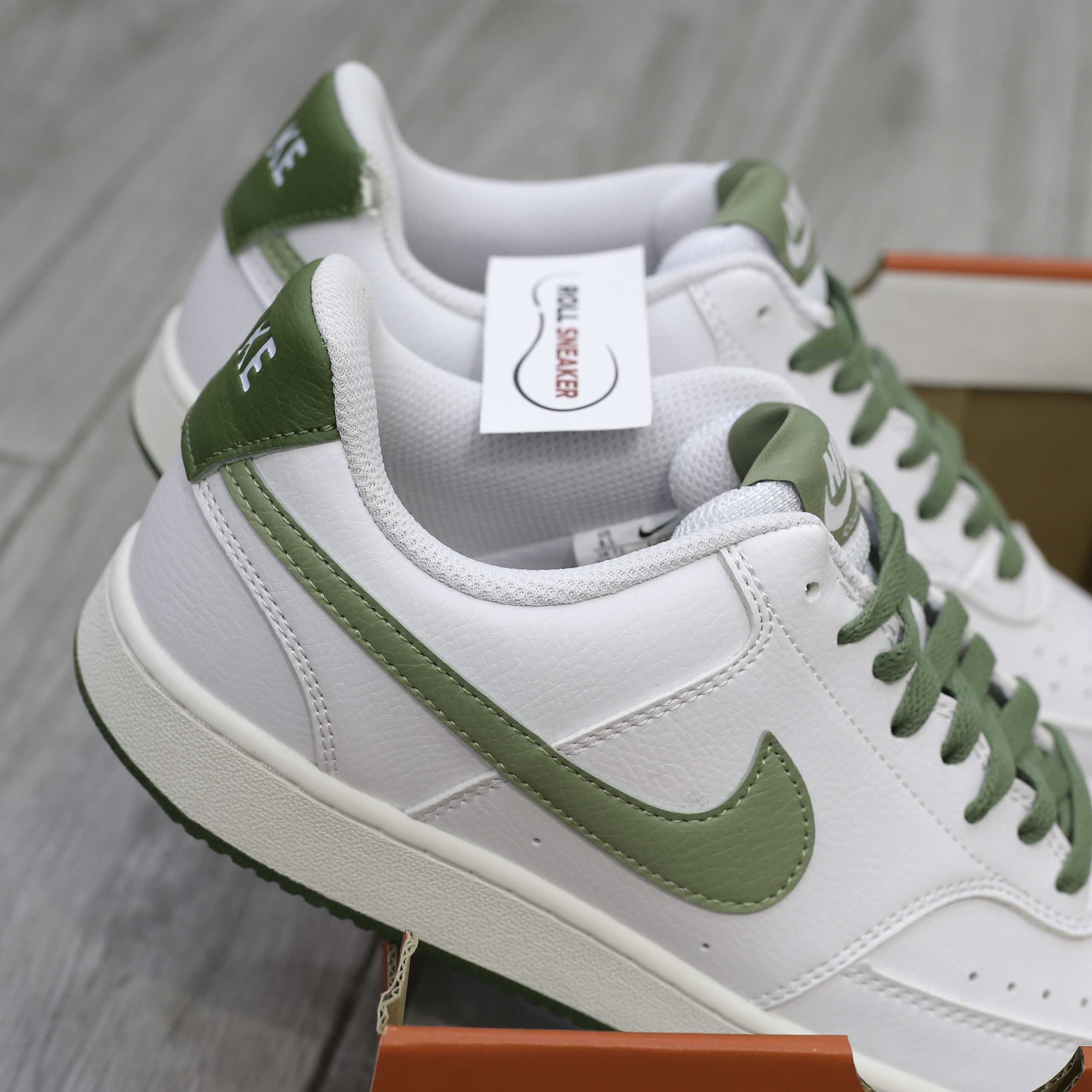 Giày Nike Court Vision Low - White Green Like Auth