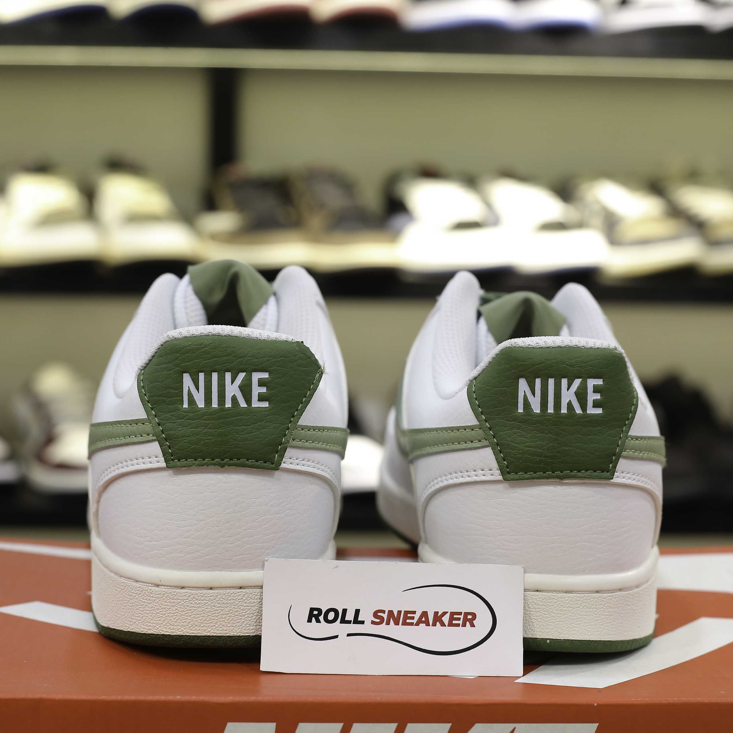 Giày Nike Court Vision Low - White Green Like Auth