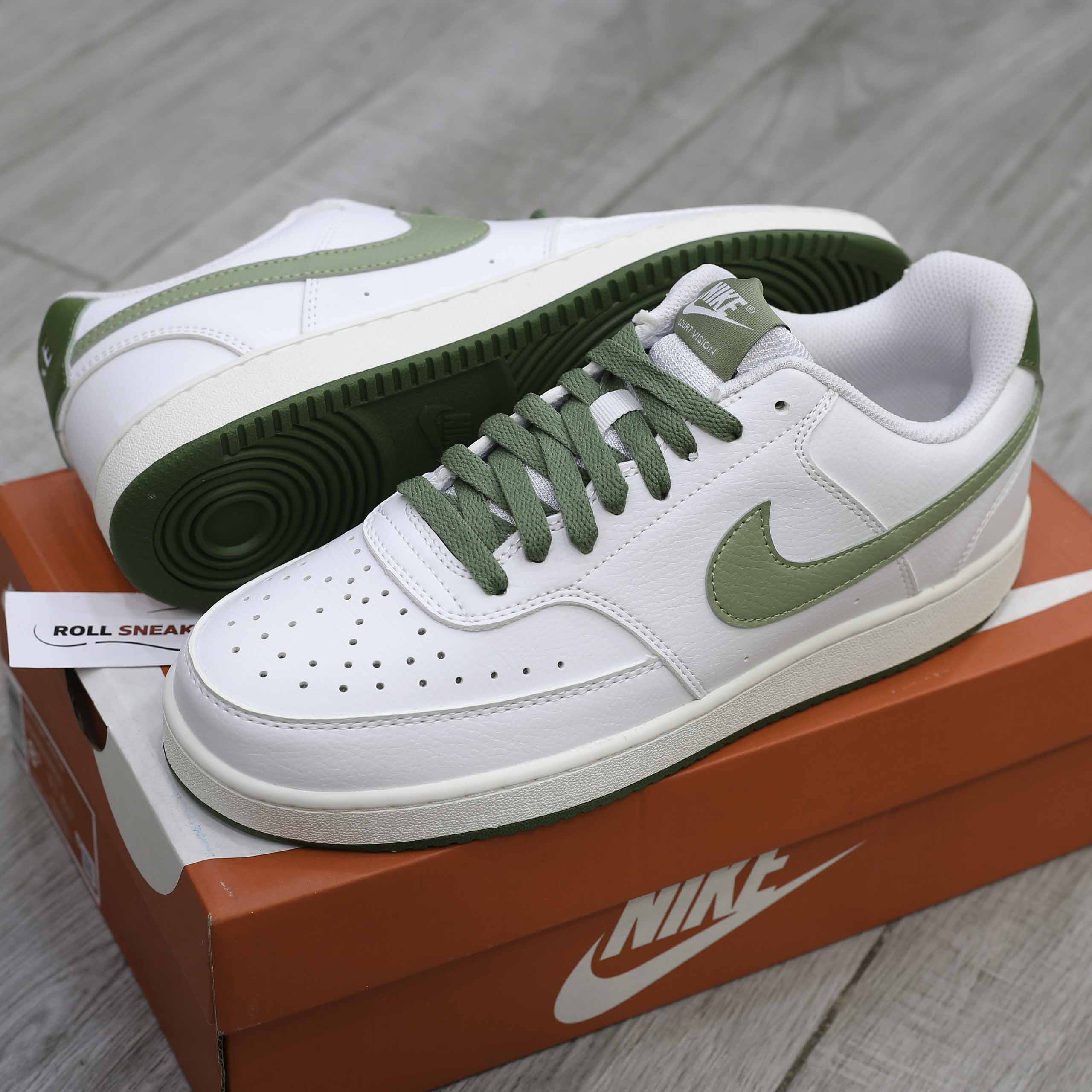 Giày Nike Court Vision Low - White Green Like Auth