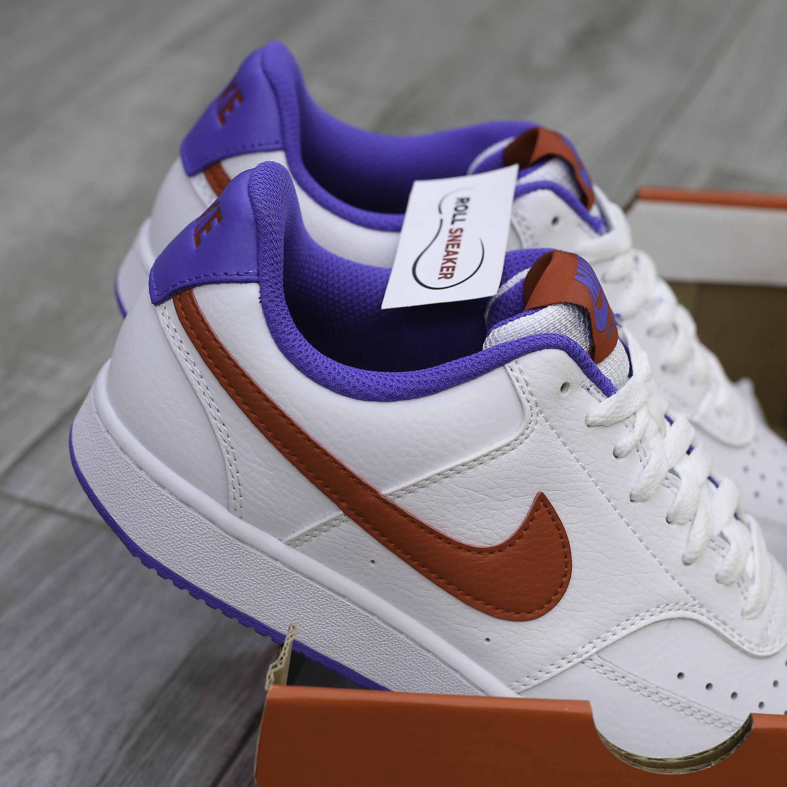 Giày Nike Court Vision Low - White Red Blue Like Auth
