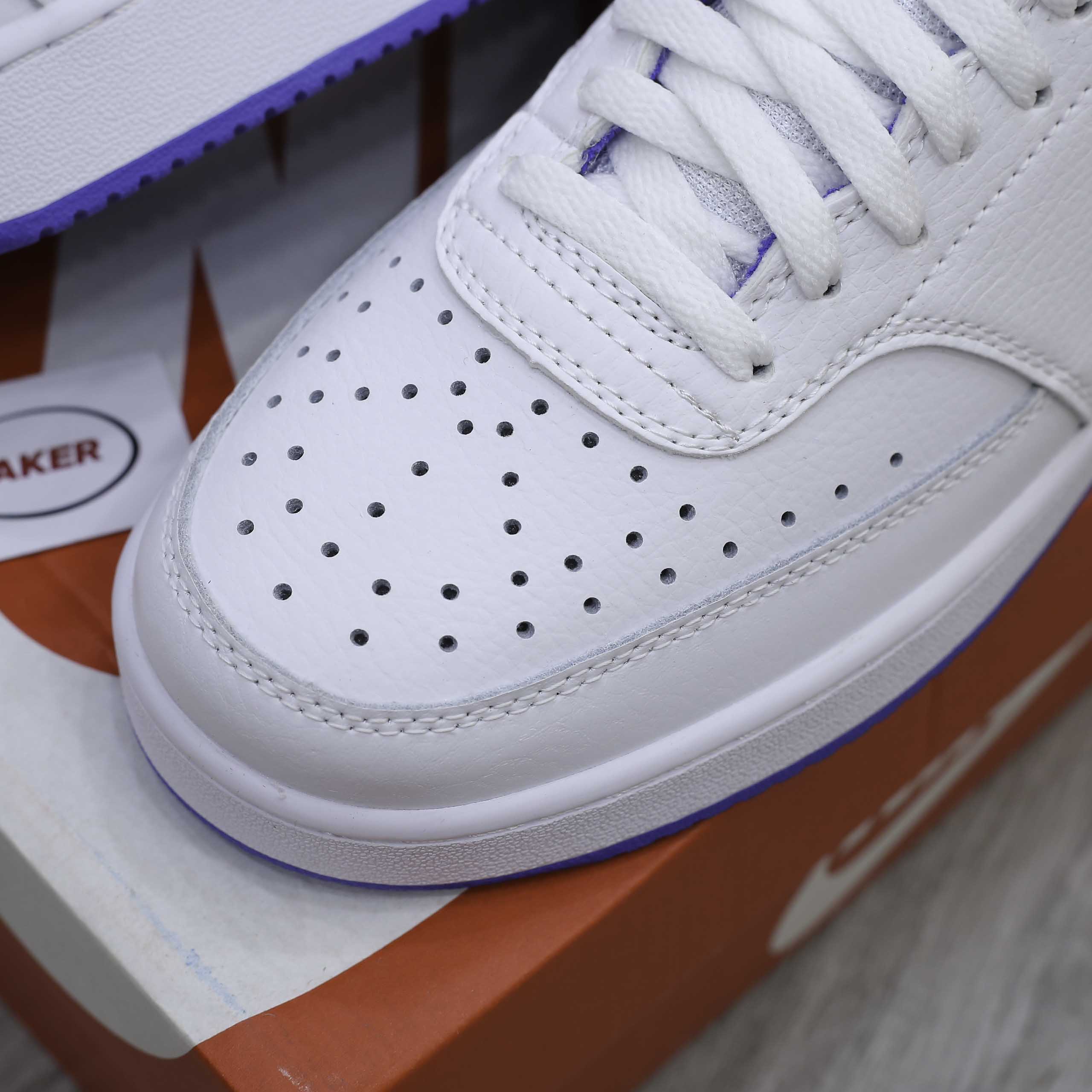 Giày Nike Court Vision Low - White Red Blue Like Auth