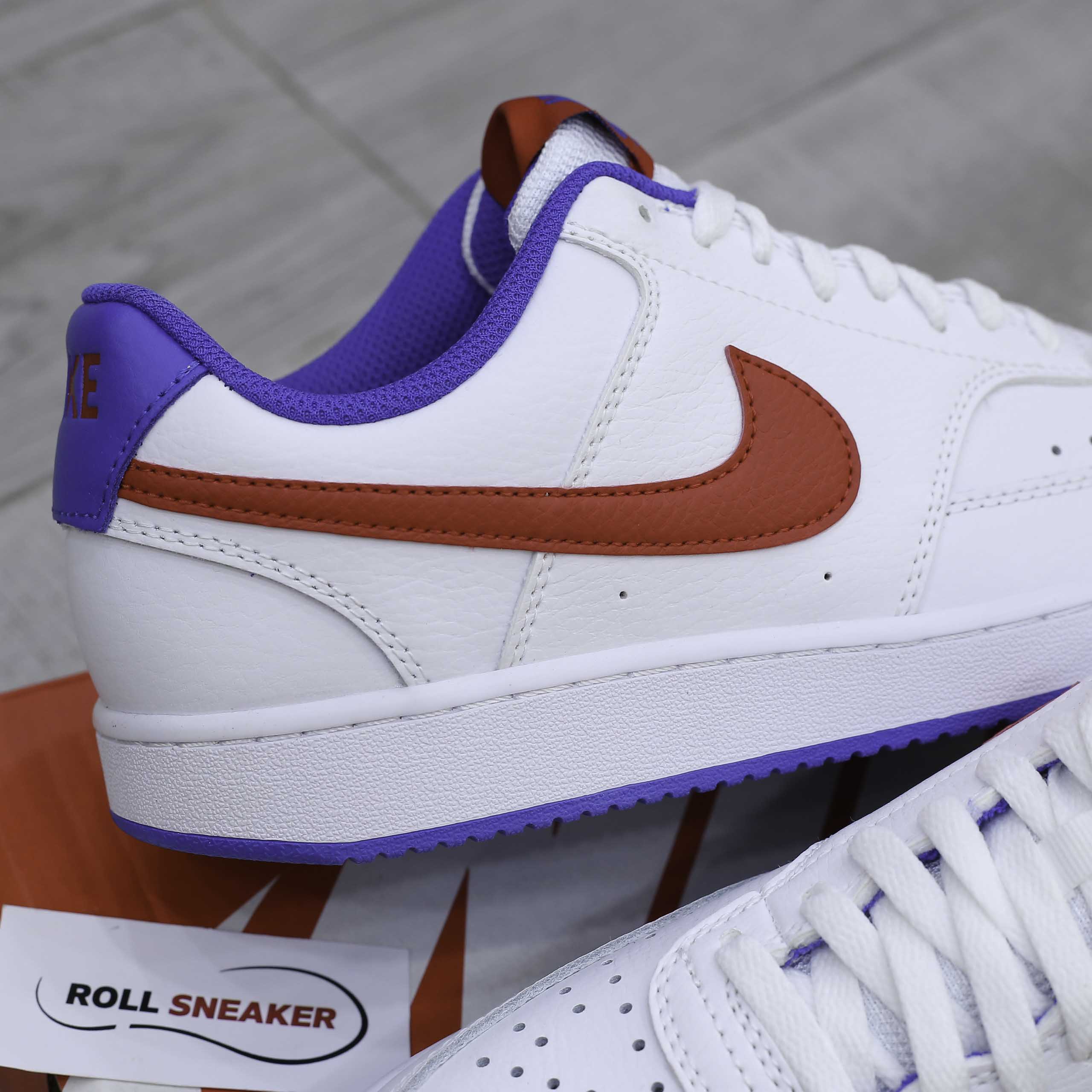 Giày Nike Court Vision Low - White Red Blue Like Auth