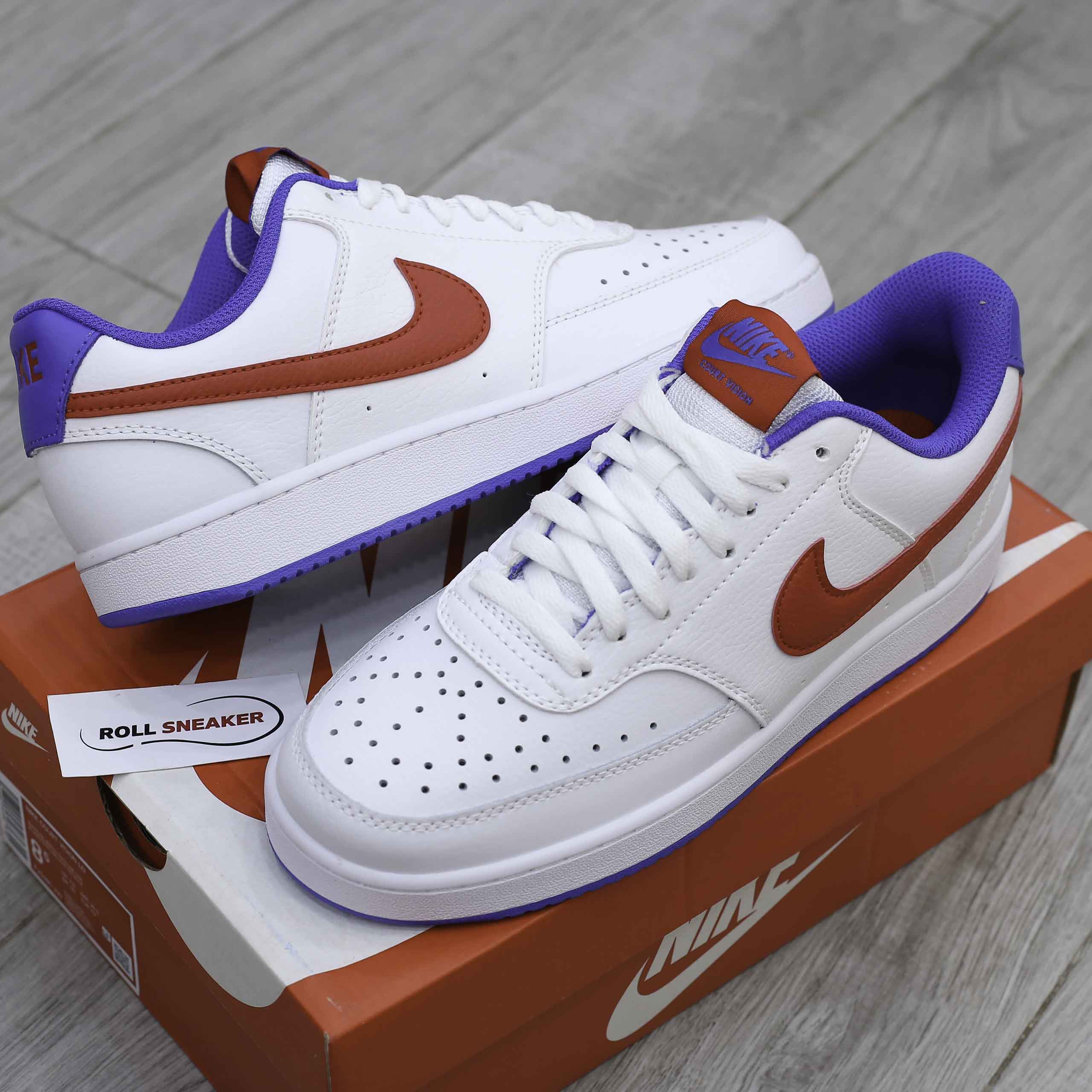 Giày Nike Court Vision Low - White Red Blue Like Auth