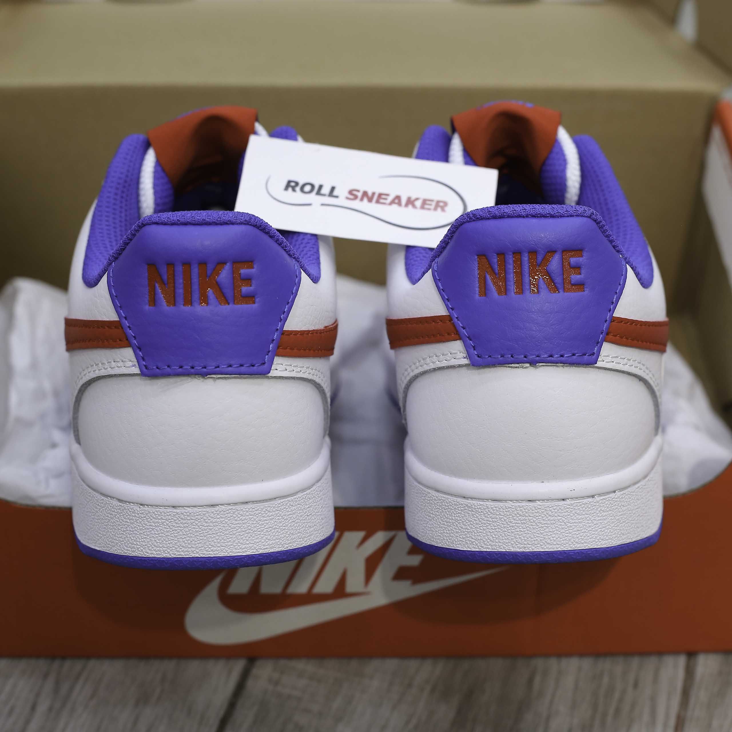Giày Nike Court Vision Low - White Red Blue Like Auth
