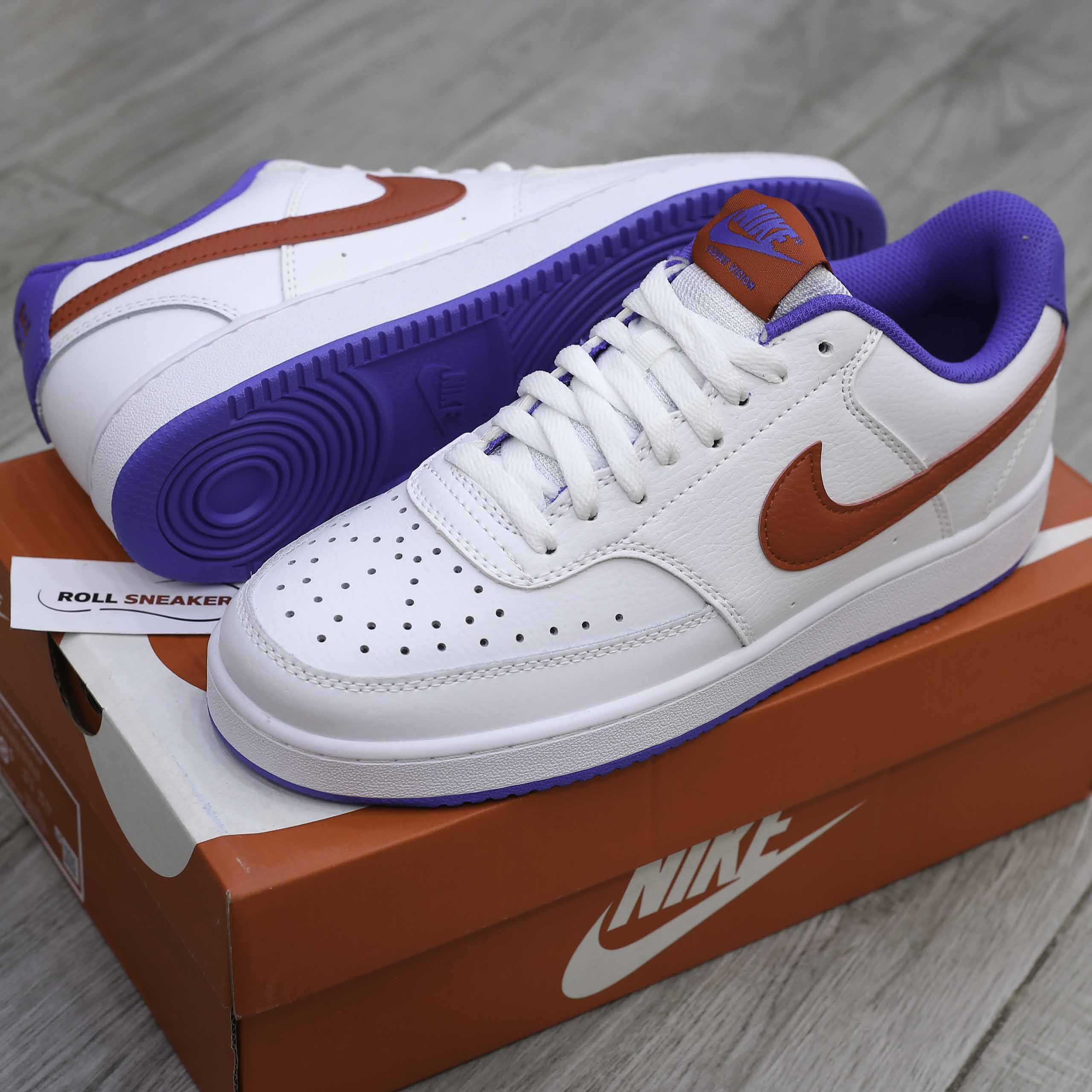 Giày Nike Court Vision Low - White Red Blue Like Auth