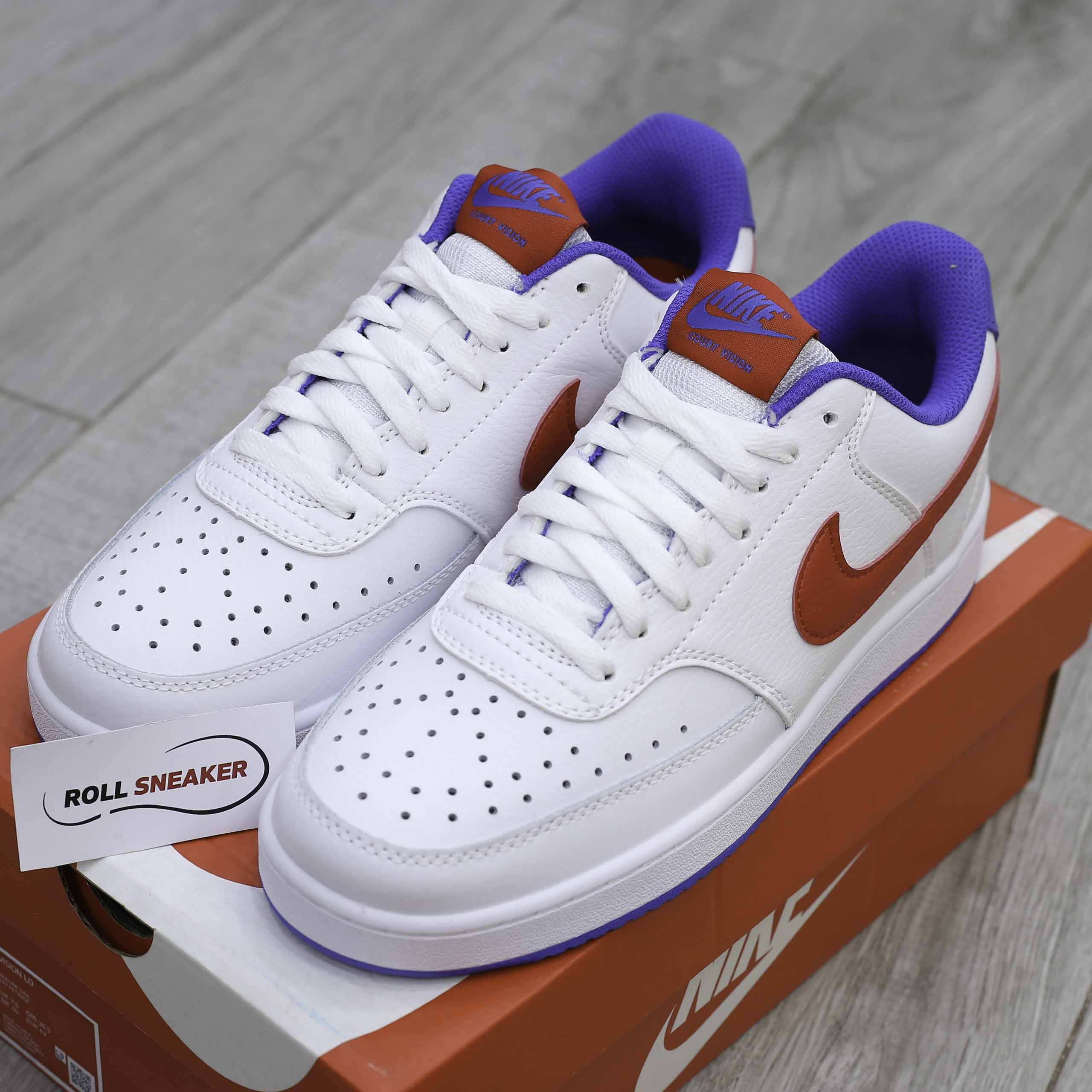 Giày Nike Court Vision Low - White Red Blue Like Auth