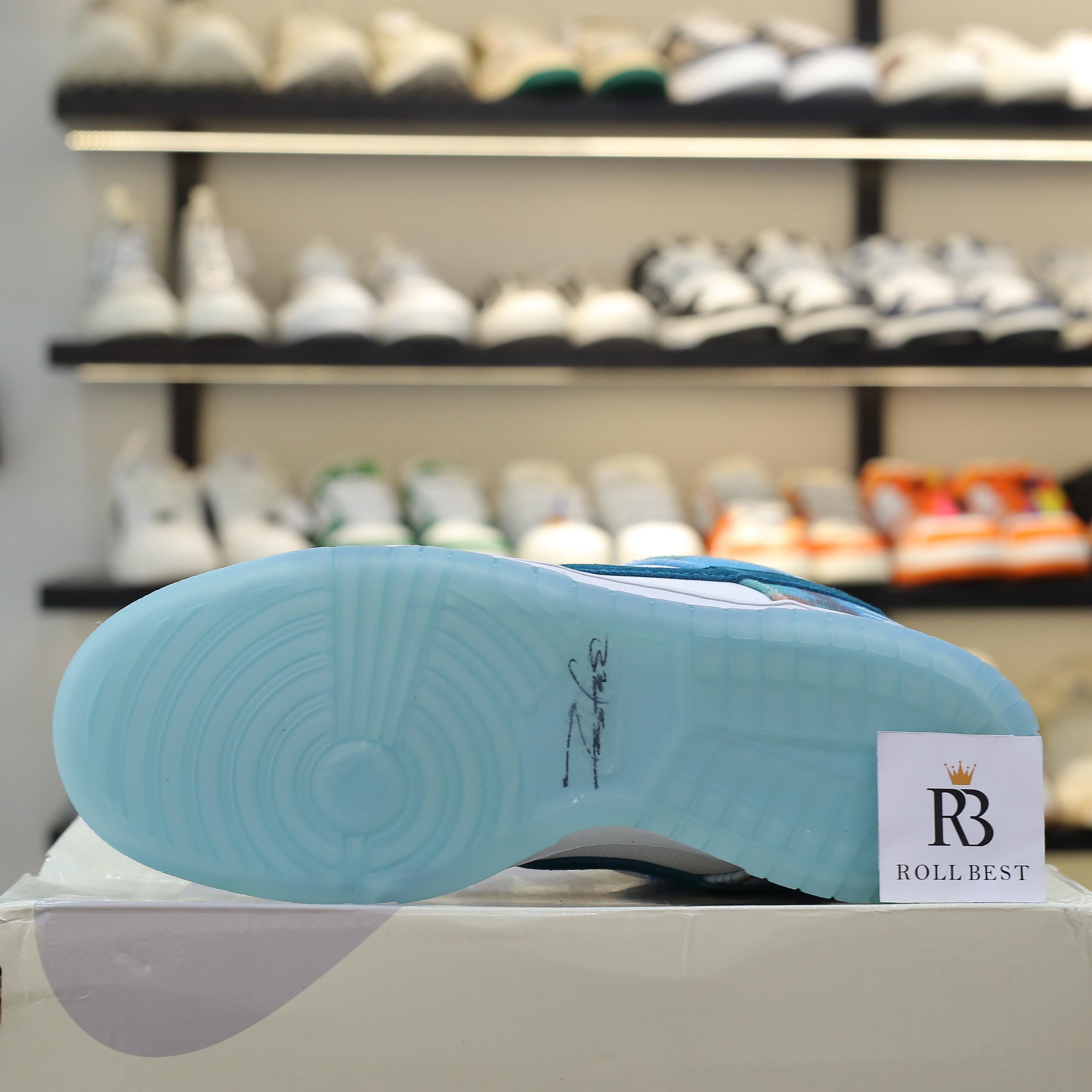 Giày Nike SB Dunk Low Futura Laboratories Bleached Aqua Best Quality