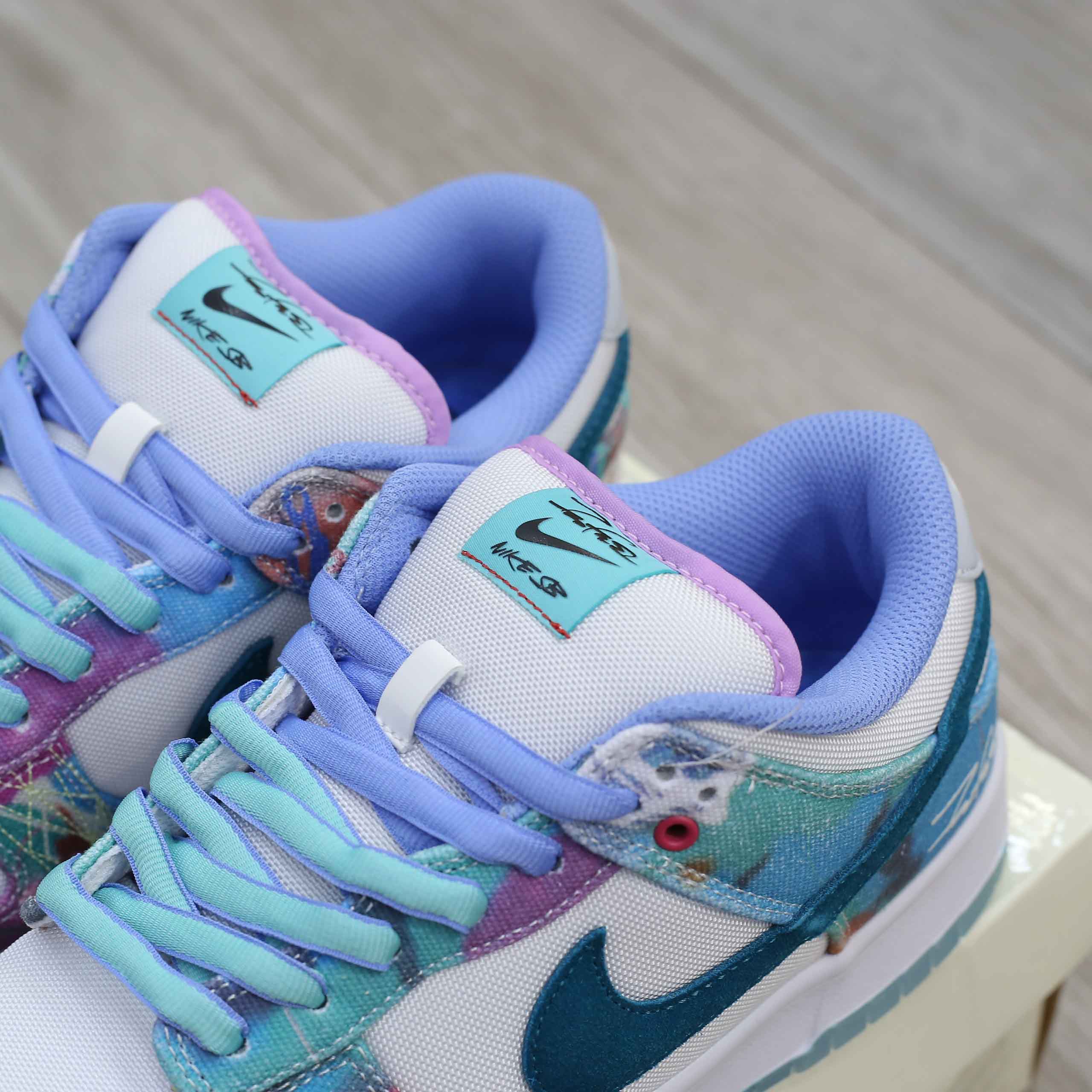 Giày Nike SB Dunk Low Futura Laboratories Bleached Aqua Best Quality