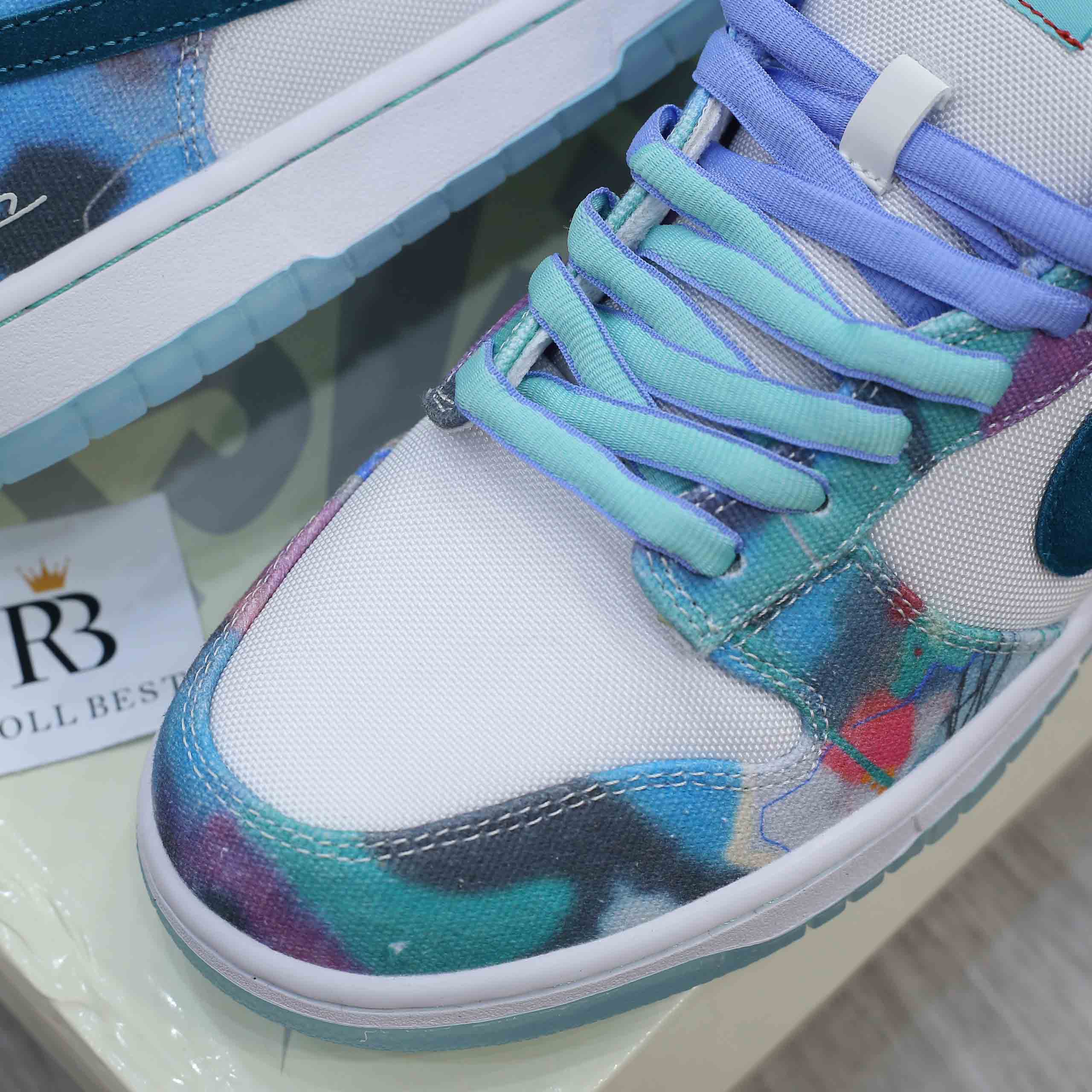 Giày Nike SB Dunk Low Futura Laboratories Bleached Aqua Best Quality