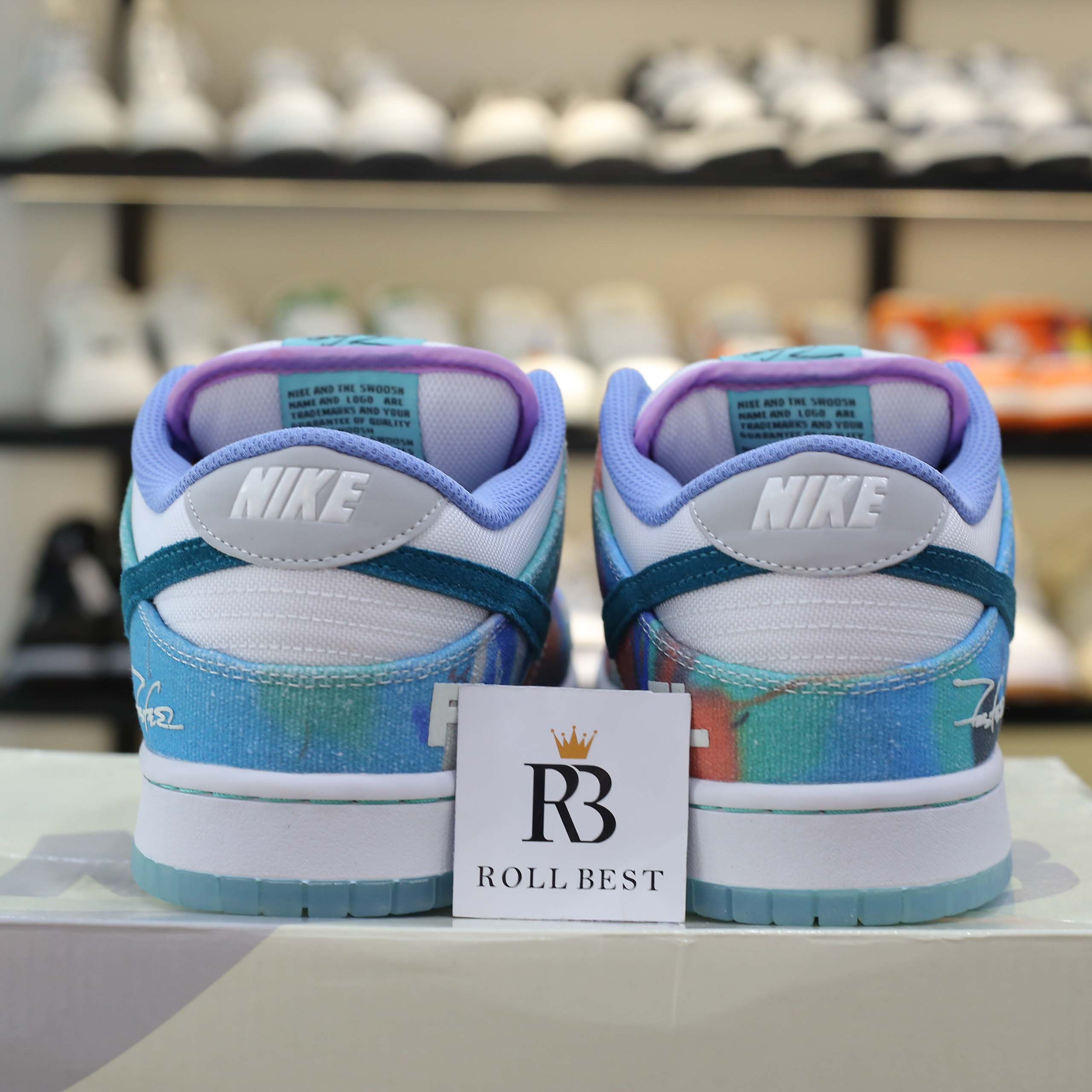 Giày Nike SB Dunk Low Futura Laboratories Bleached Aqua Best Quality