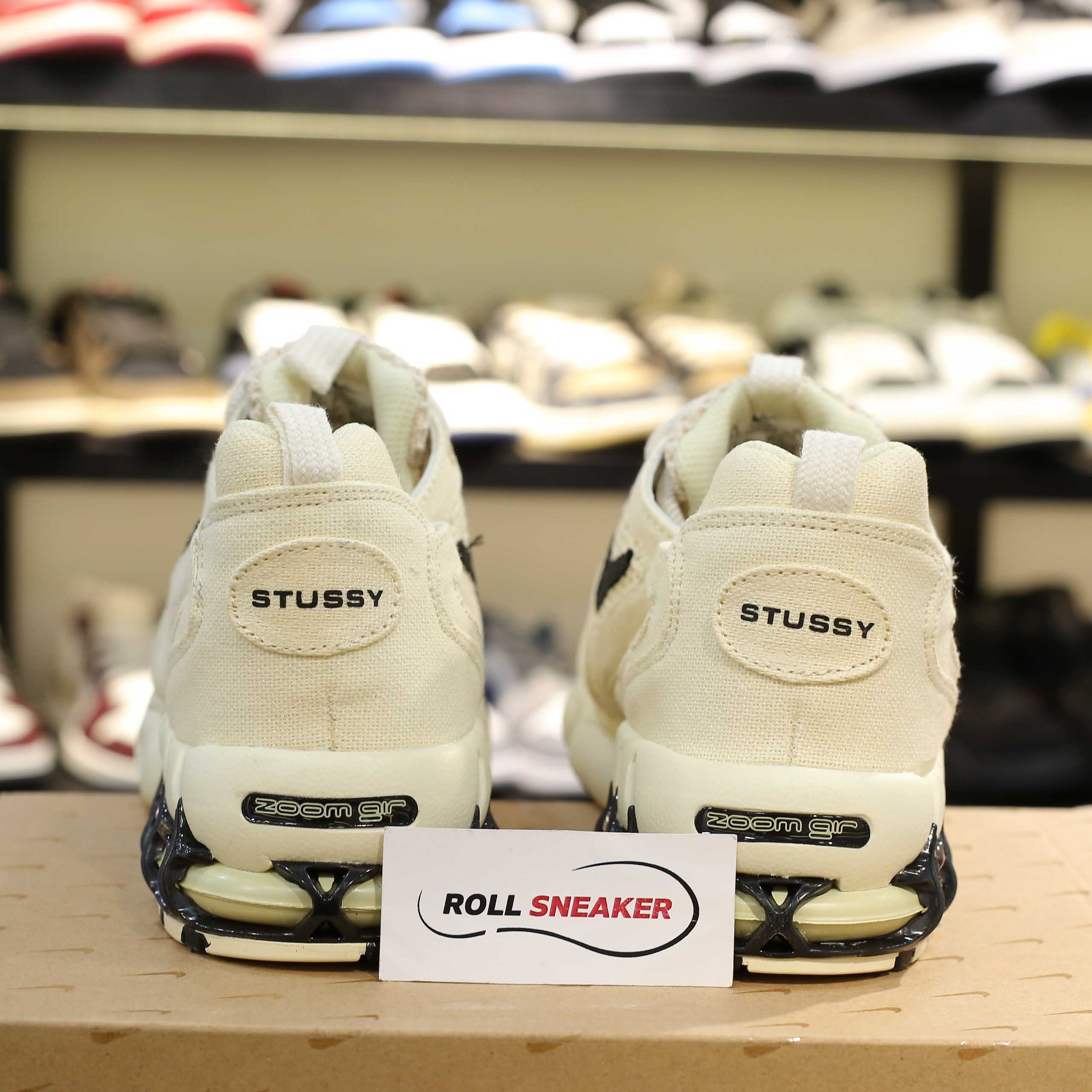 Giày Nike x Stussy Air Zoom Spiridon Caged Fossil Like Auth
