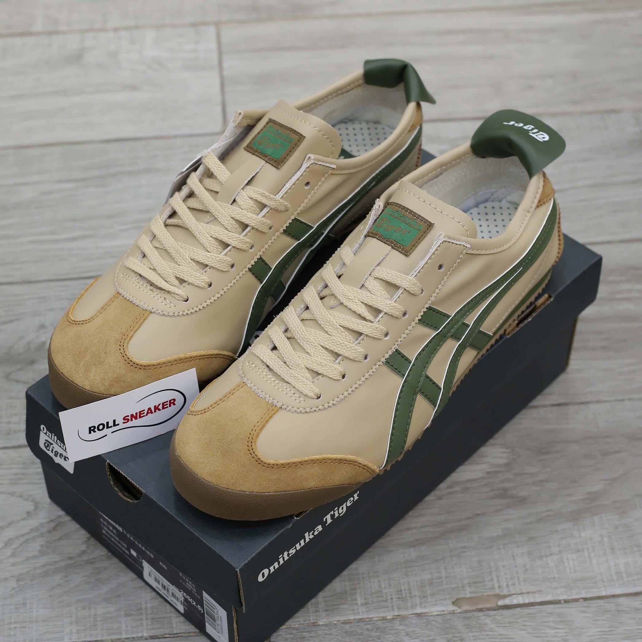 Giày Onitsuka Tiger Mexico 66 Beige Green Like Auth
