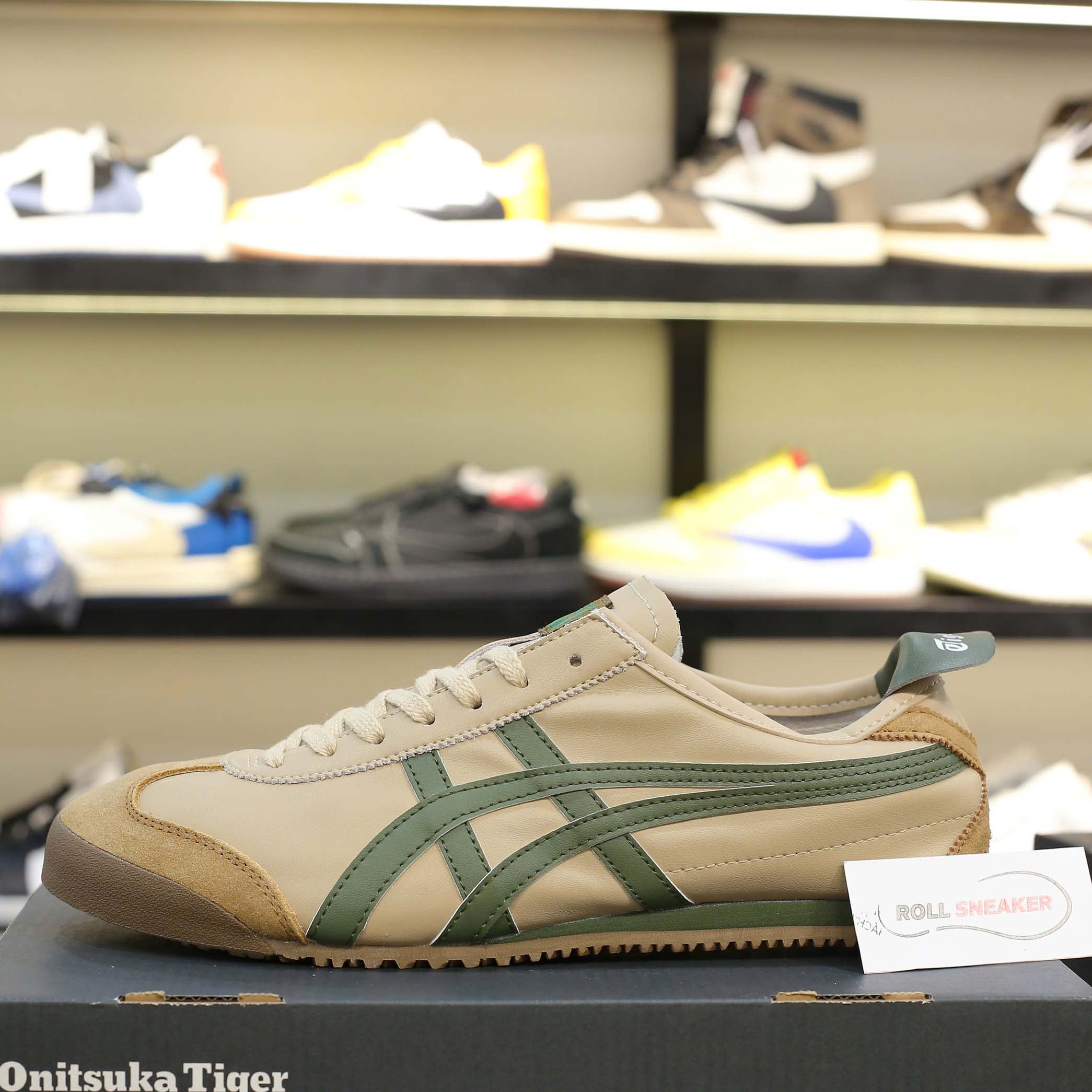 Giày Onitsuka Tiger Mexico 66 Beige Green Like Auth