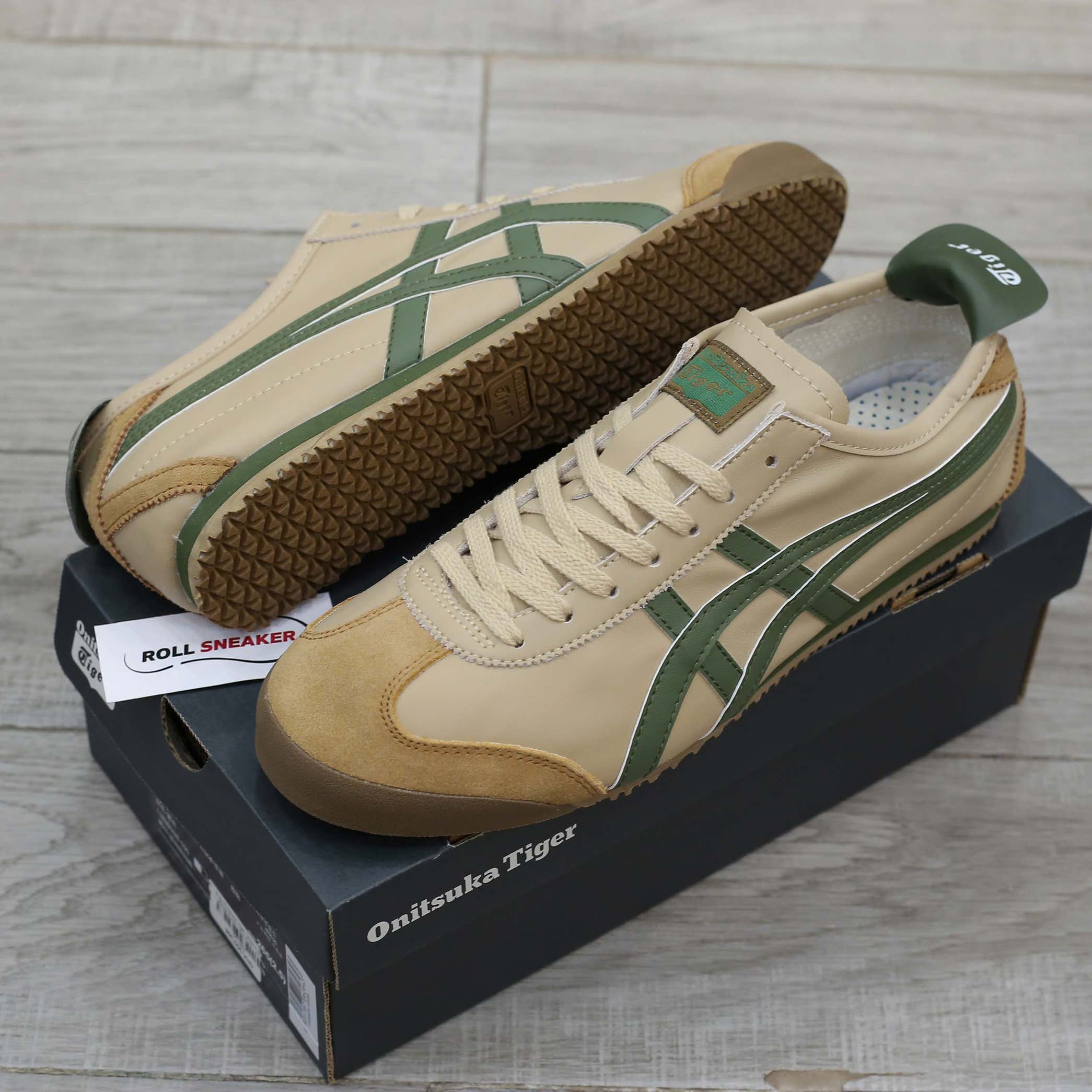 Giày Onitsuka Tiger Mexico 66 Beige Green Like Auth