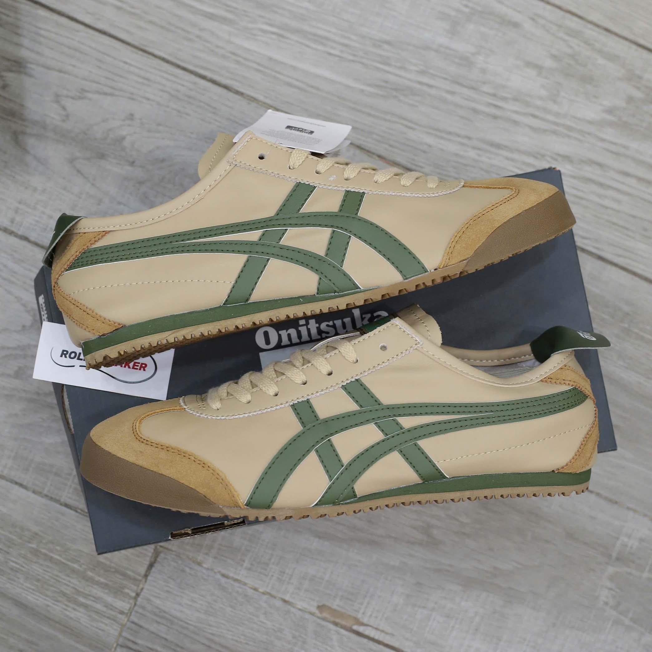Giày Onitsuka Tiger Mexico 66 Beige Green Like Auth