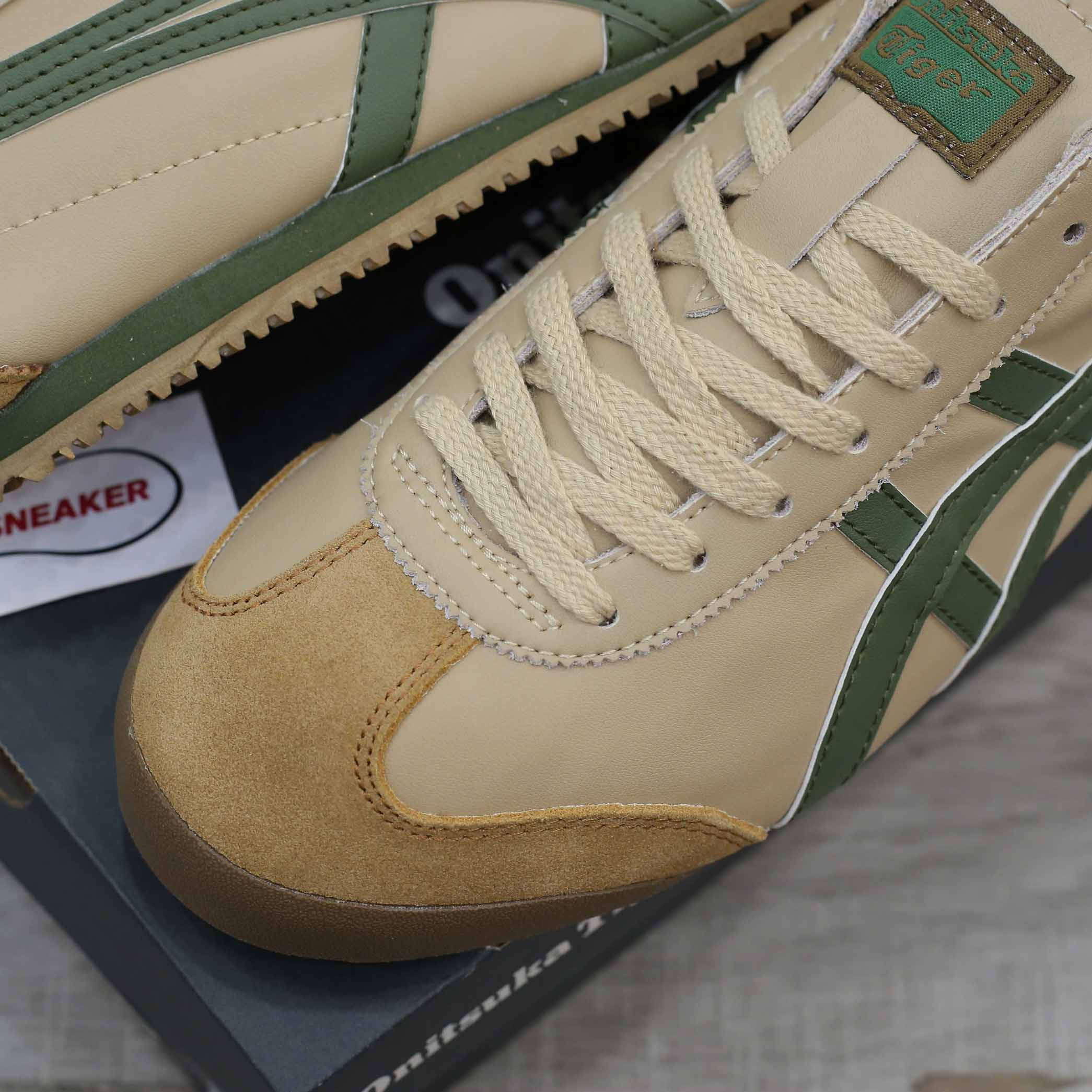 Giày Onitsuka Tiger Mexico 66 Beige Green Like Auth