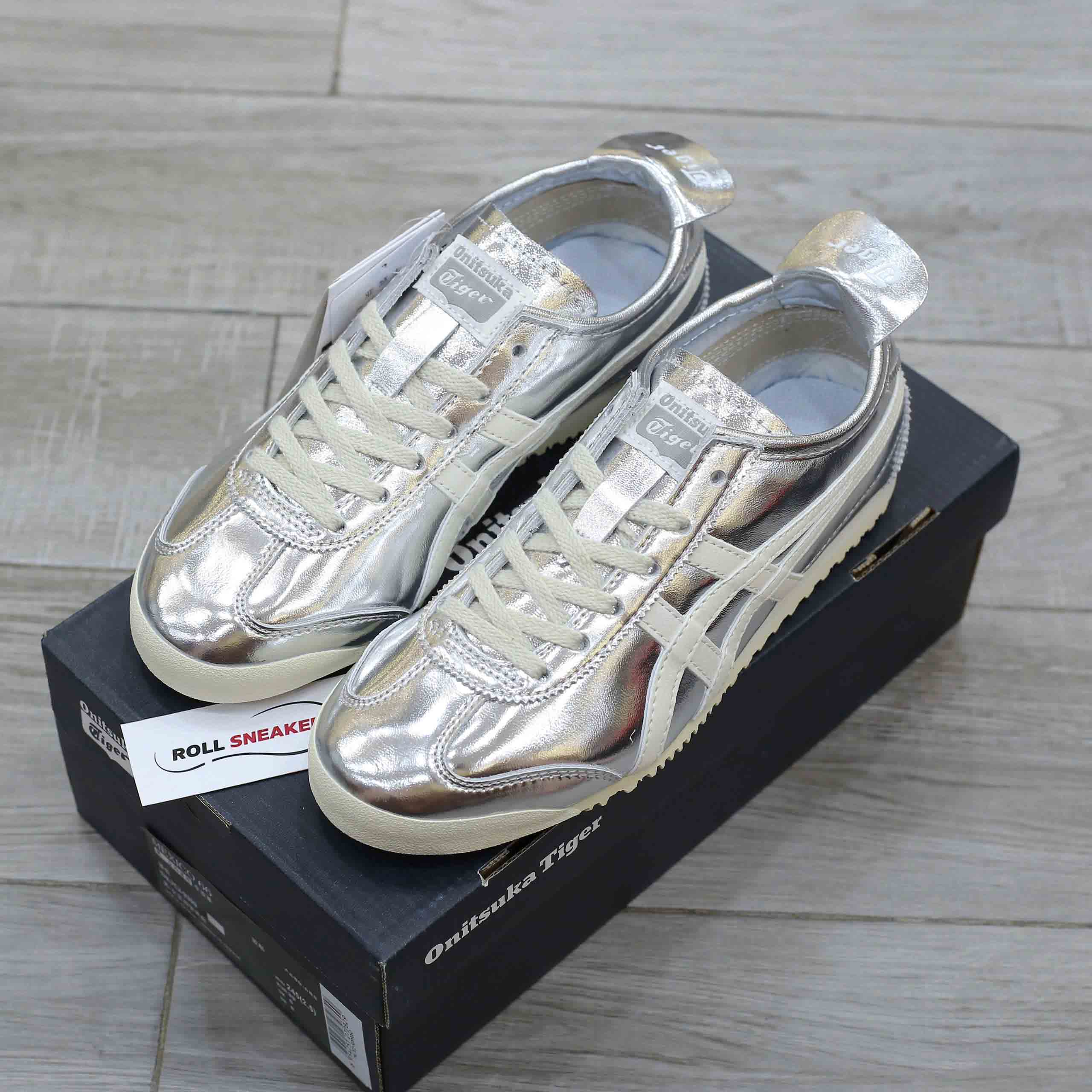 Giày Onitsuka Tiger Mexico 66 Silver Off White Like Auth