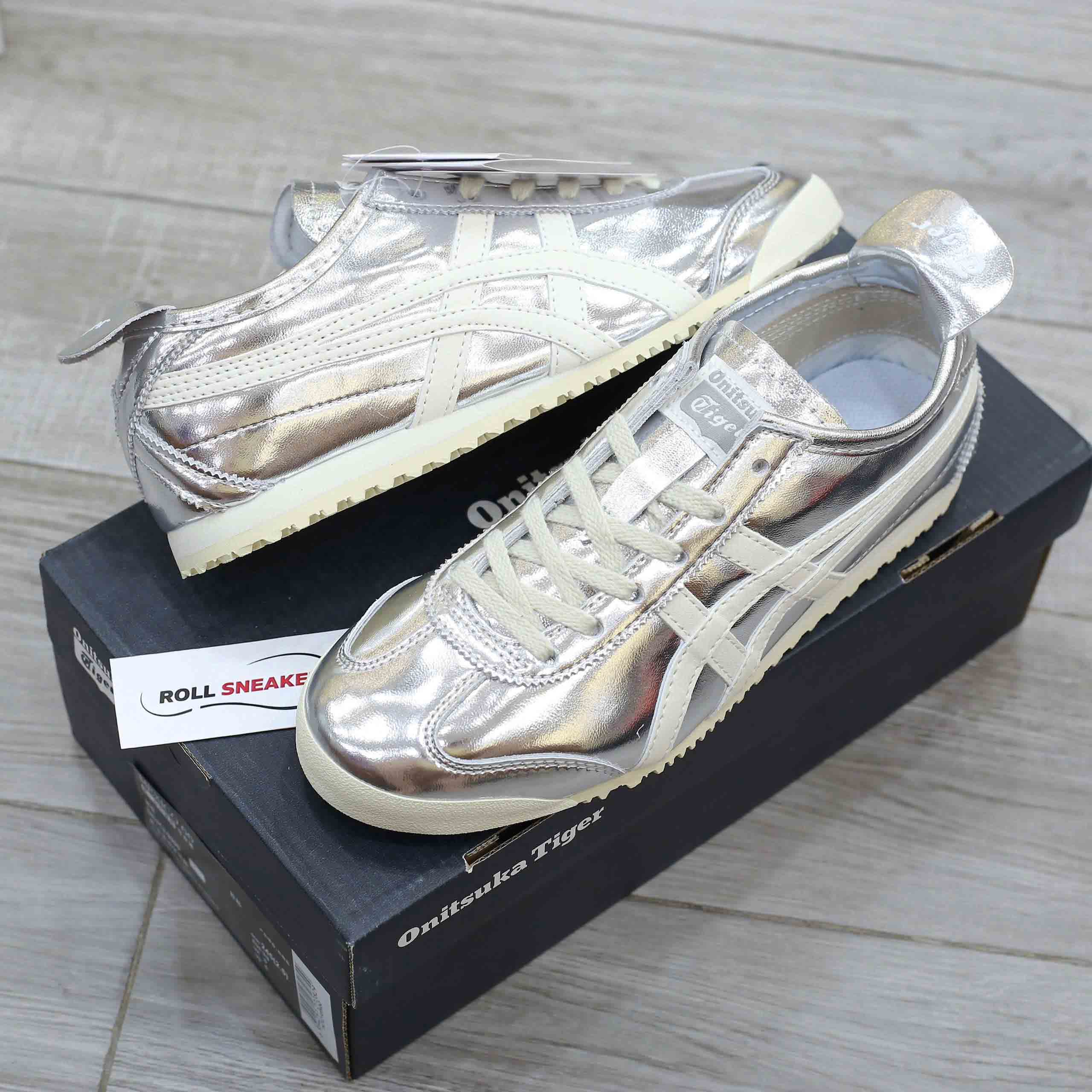 Giày Onitsuka Tiger Mexico 66 Silver Off White Like Auth