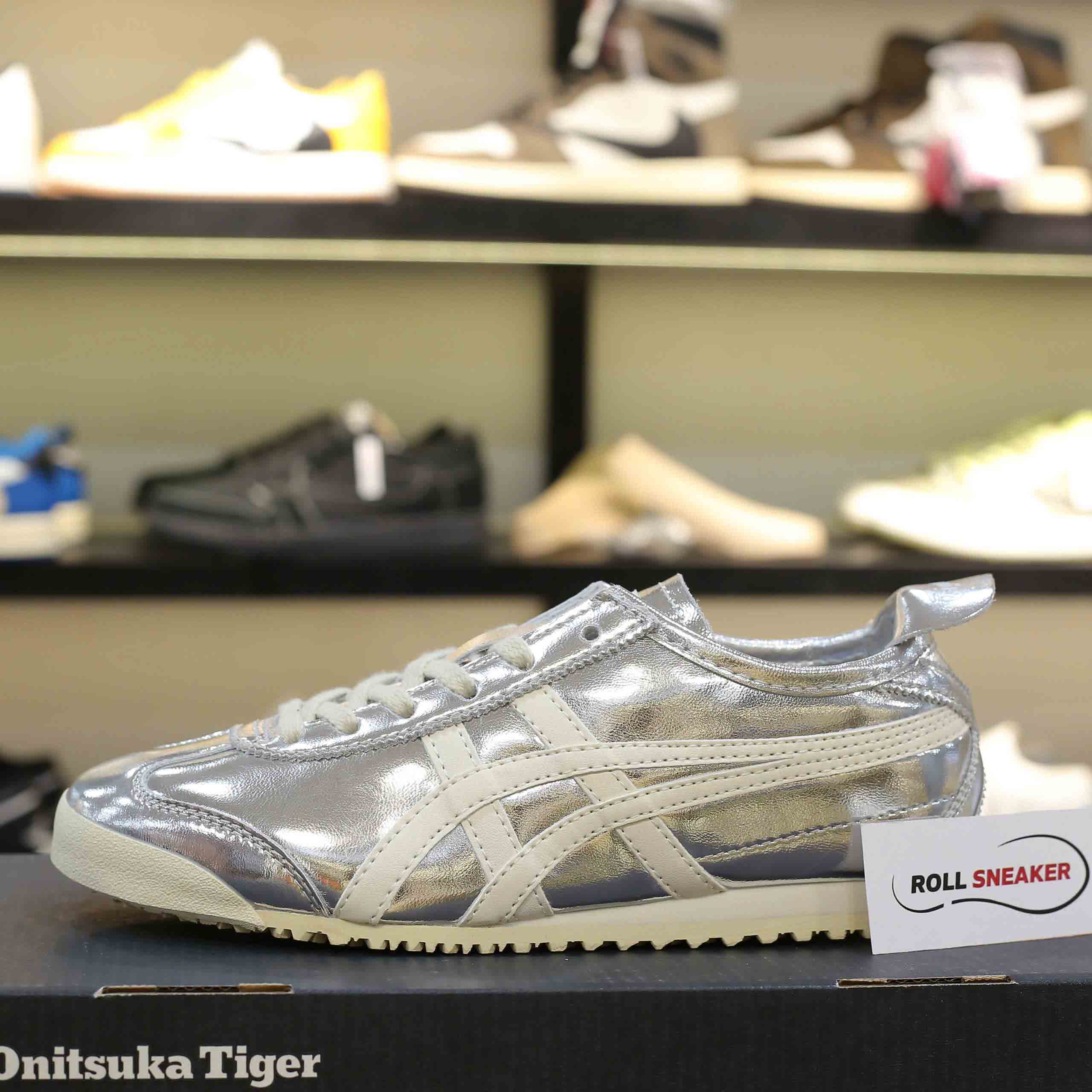 Giày Onitsuka Tiger Mexico 66 Silver Off White Like Auth
