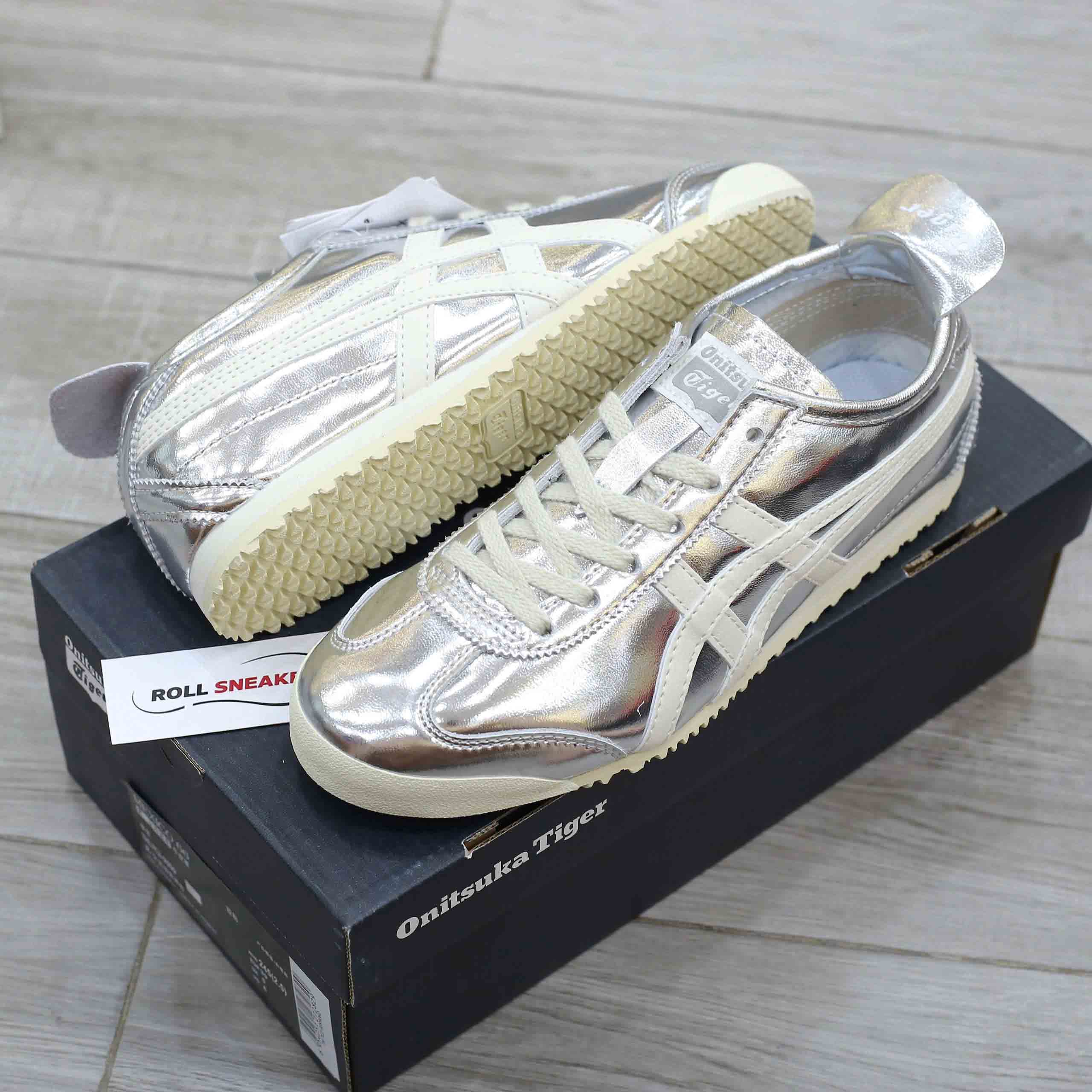 Giày Onitsuka Tiger Mexico 66 Silver Off White Like Auth