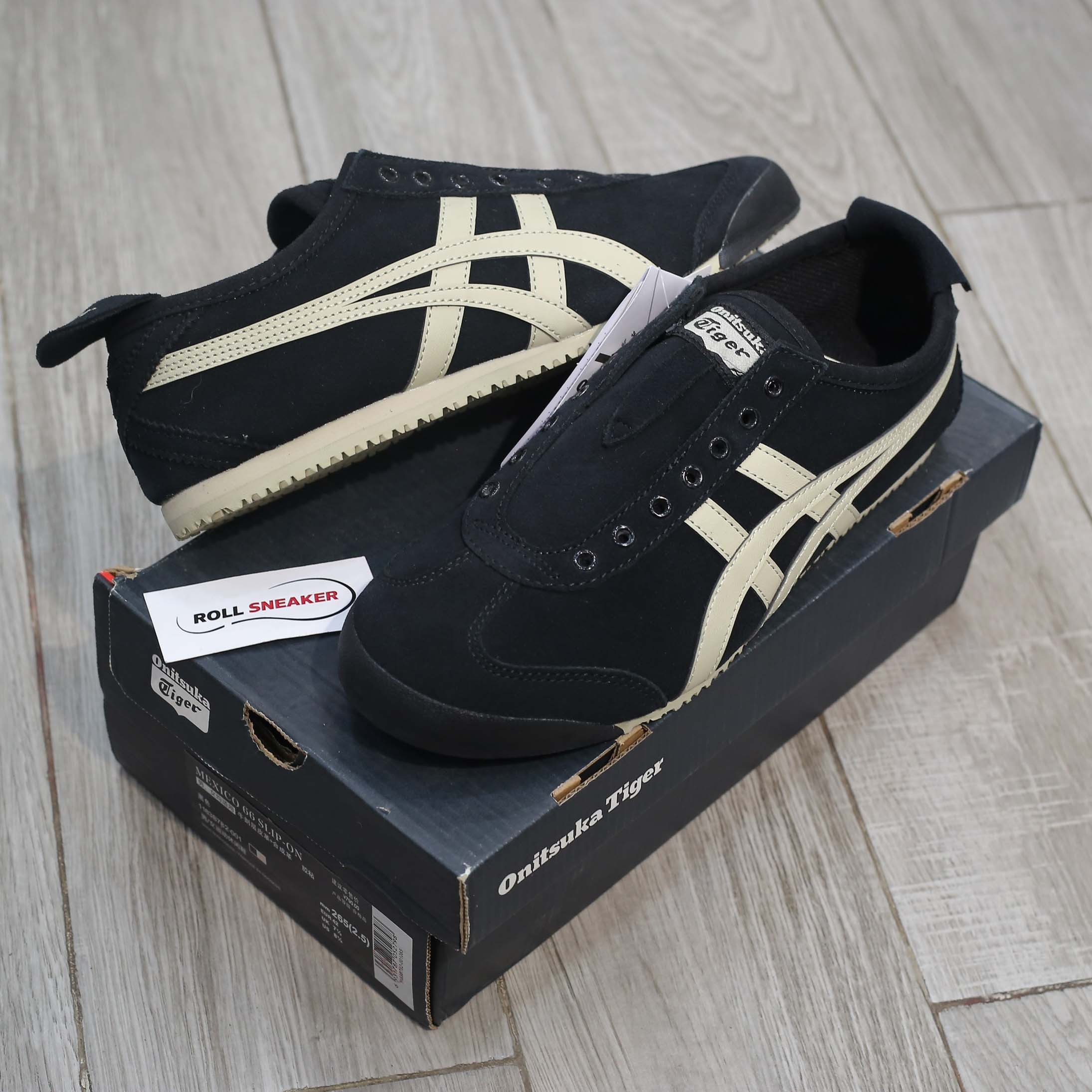 Giày Onitsuka Tiger Mexico 66 Slip-On ‘Black’ Like Auth