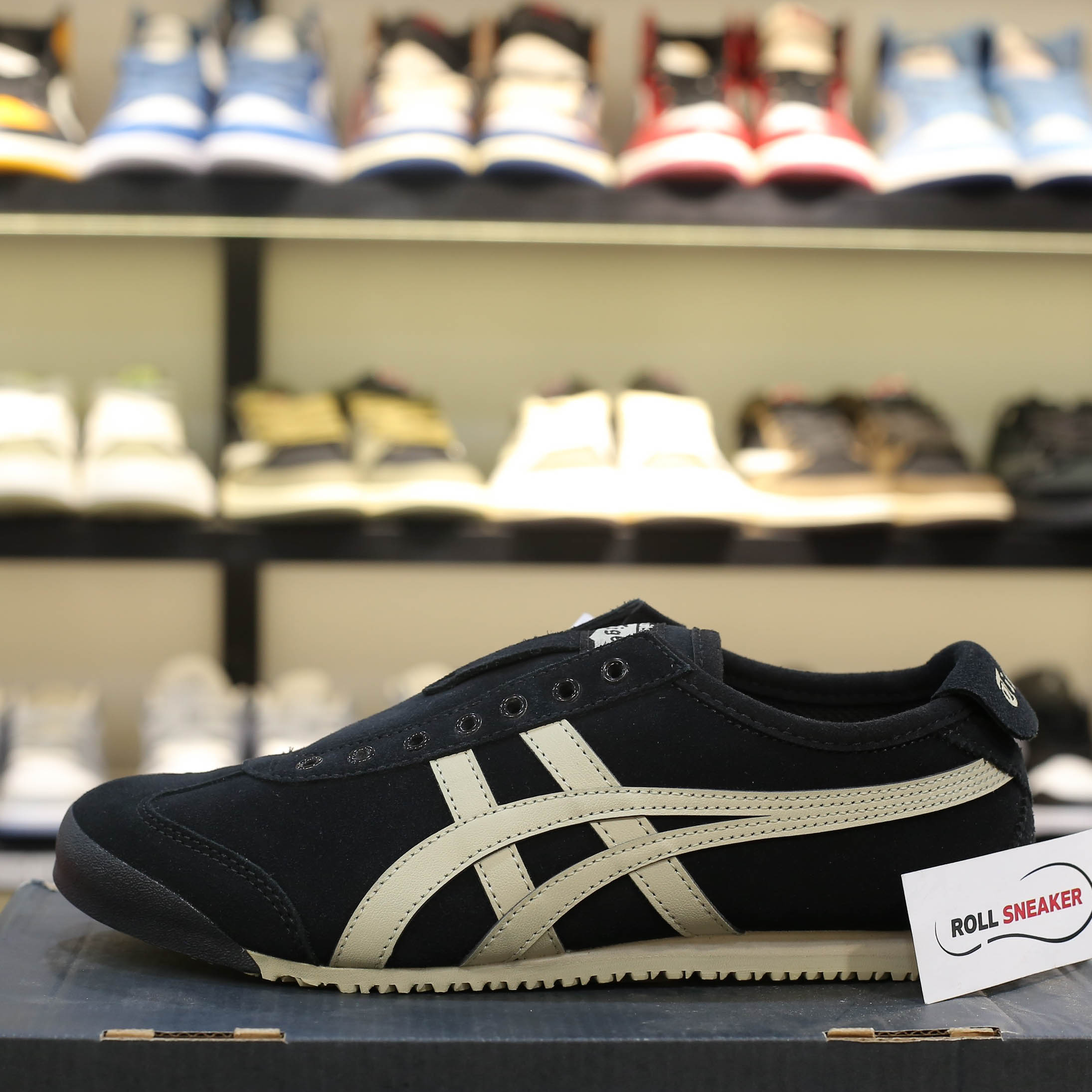 Giày Onitsuka Tiger Mexico 66 Slip-On ‘Black’ Like Auth