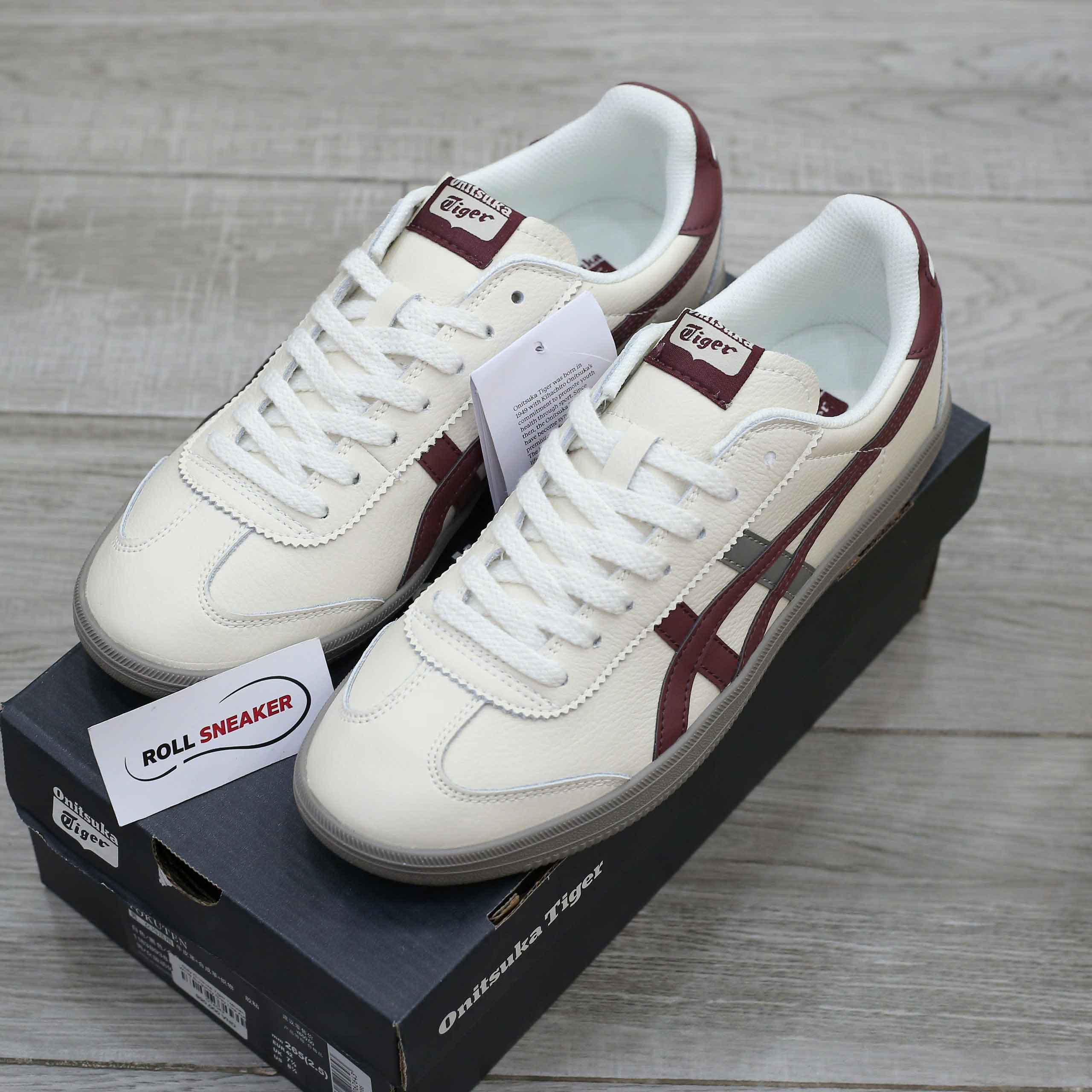 Giày Onitsuka Tiger Tokuten White Burgundy Grey Like Auth
