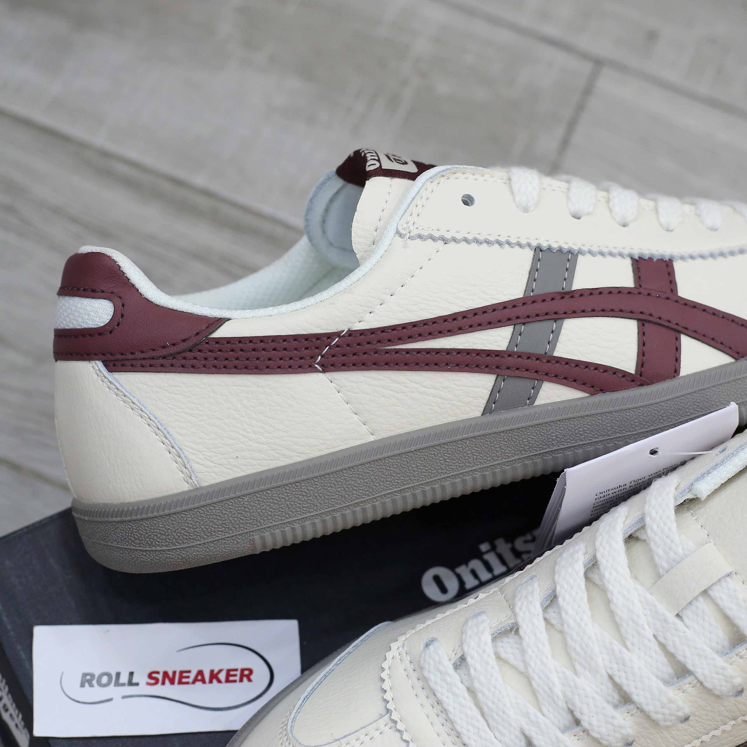 Giày Onitsuka Tiger Tokuten White Burgundy Grey Like Auth