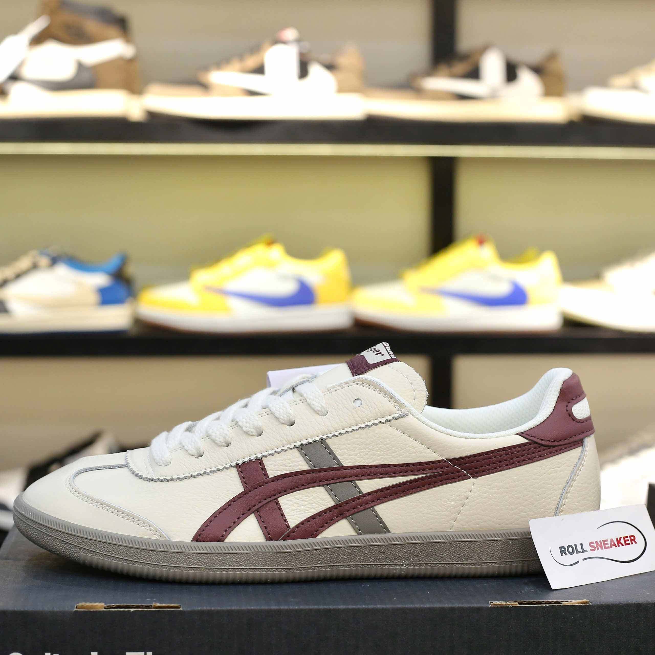 Giày Onitsuka Tiger Tokuten White Burgundy Grey Like Auth