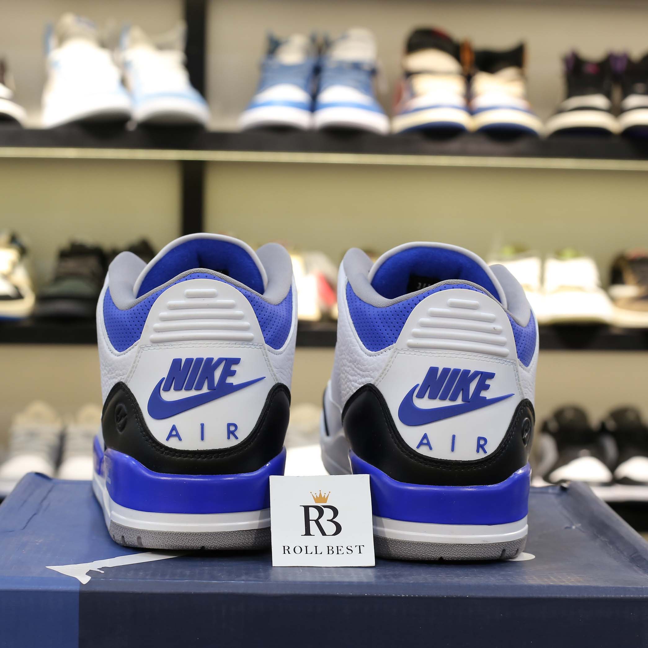 Giày Nike Air Jordan 3 Retro Racer Blue Best Quality
