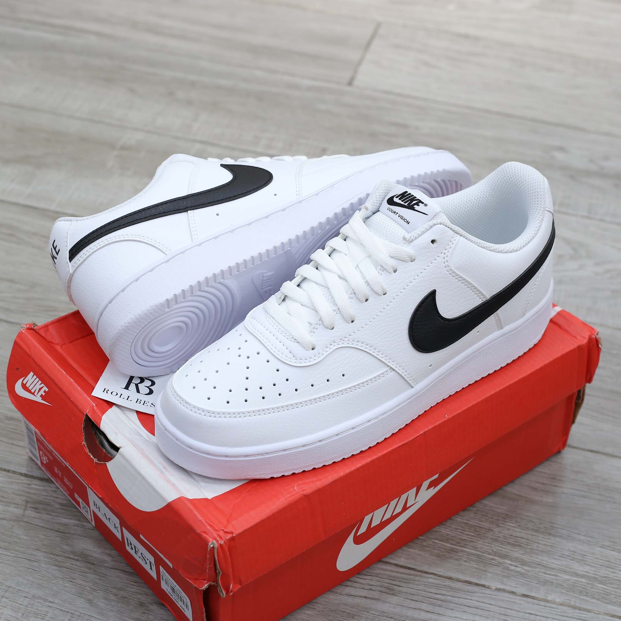 Giày Nike Court Vision Low Next Nature ‘White Black’ Best Quality