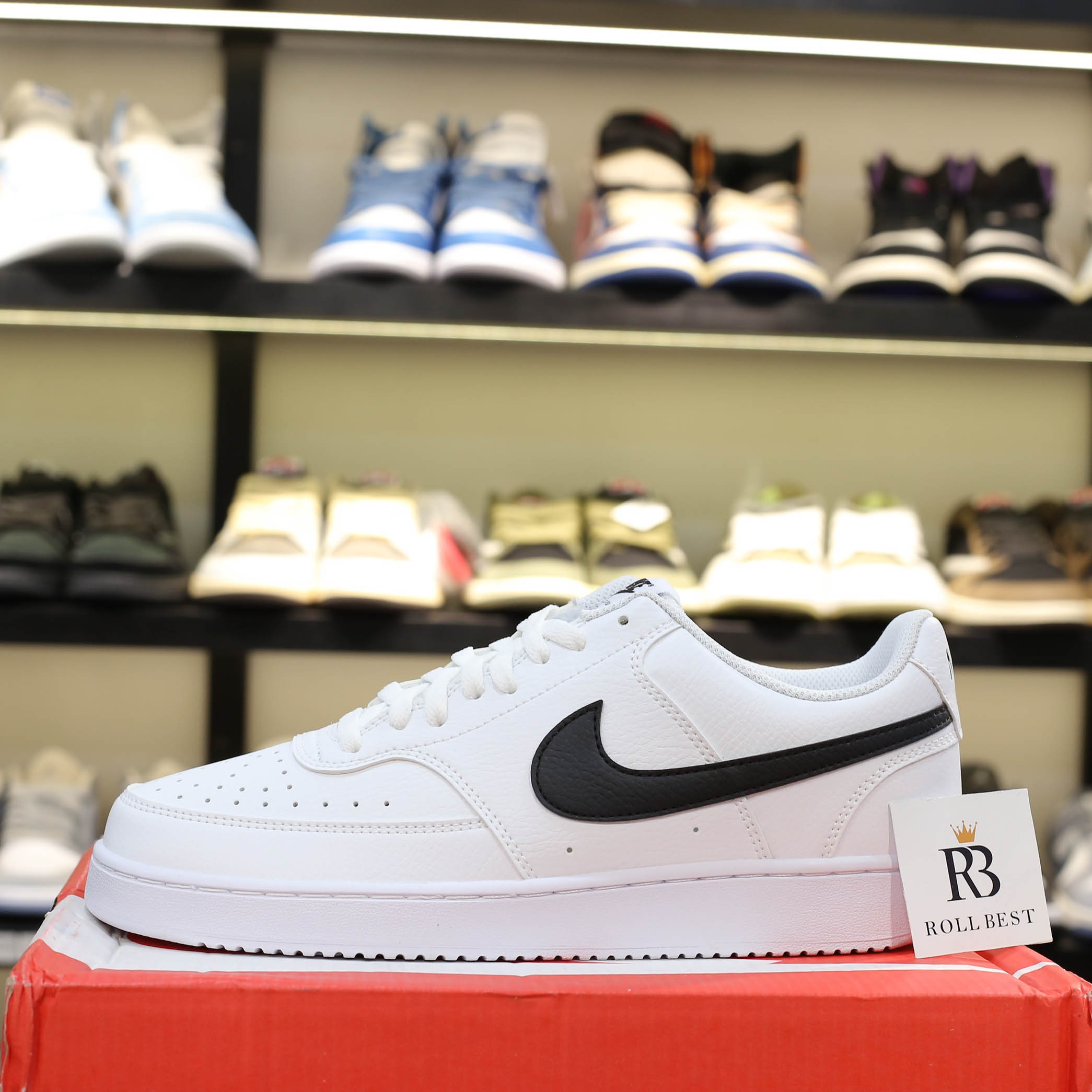 Giày Nike Court Vision Low Next Nature ‘White Black’ Best Quality