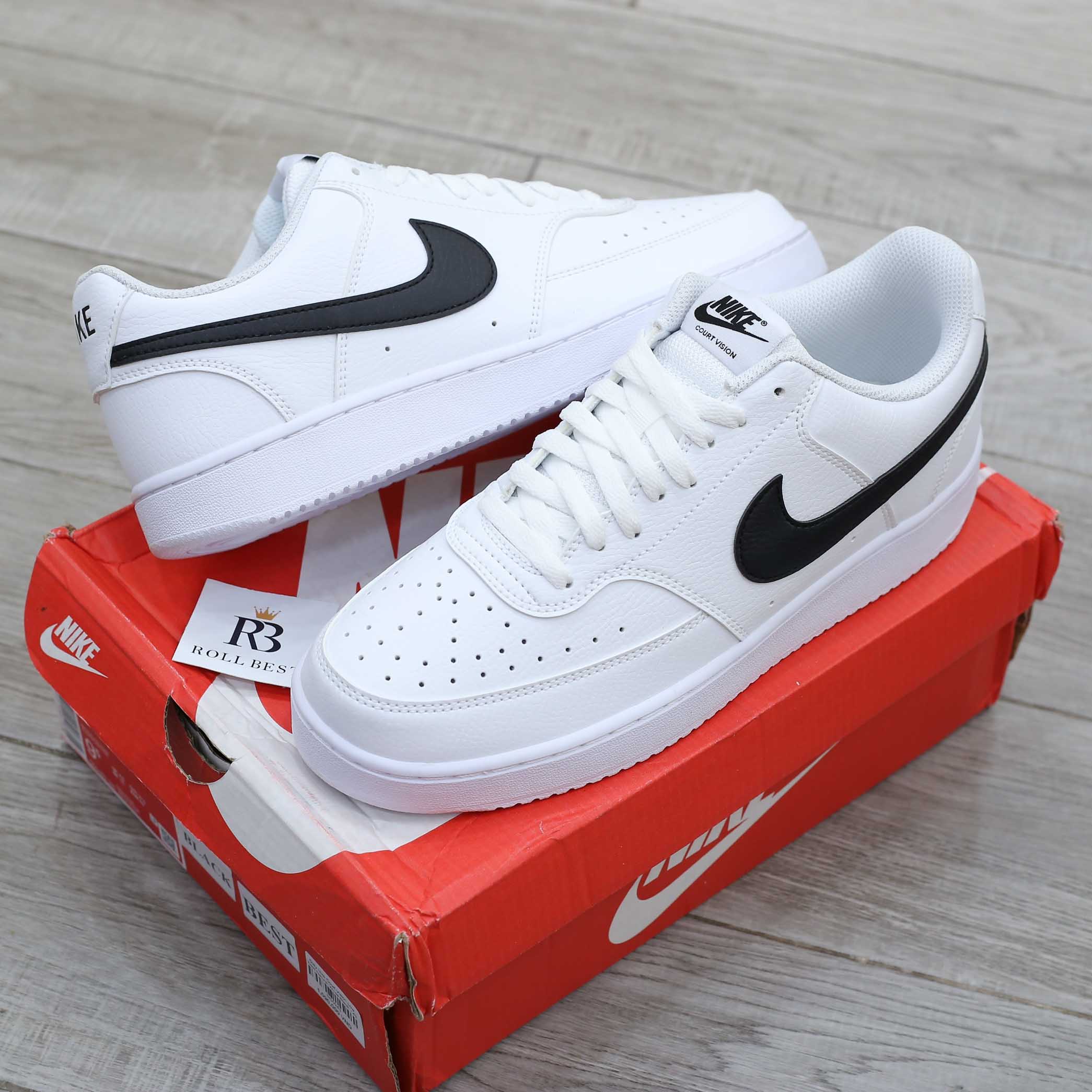 Giày Nike Court Vision Low Next Nature ‘White Black’ Best Quality