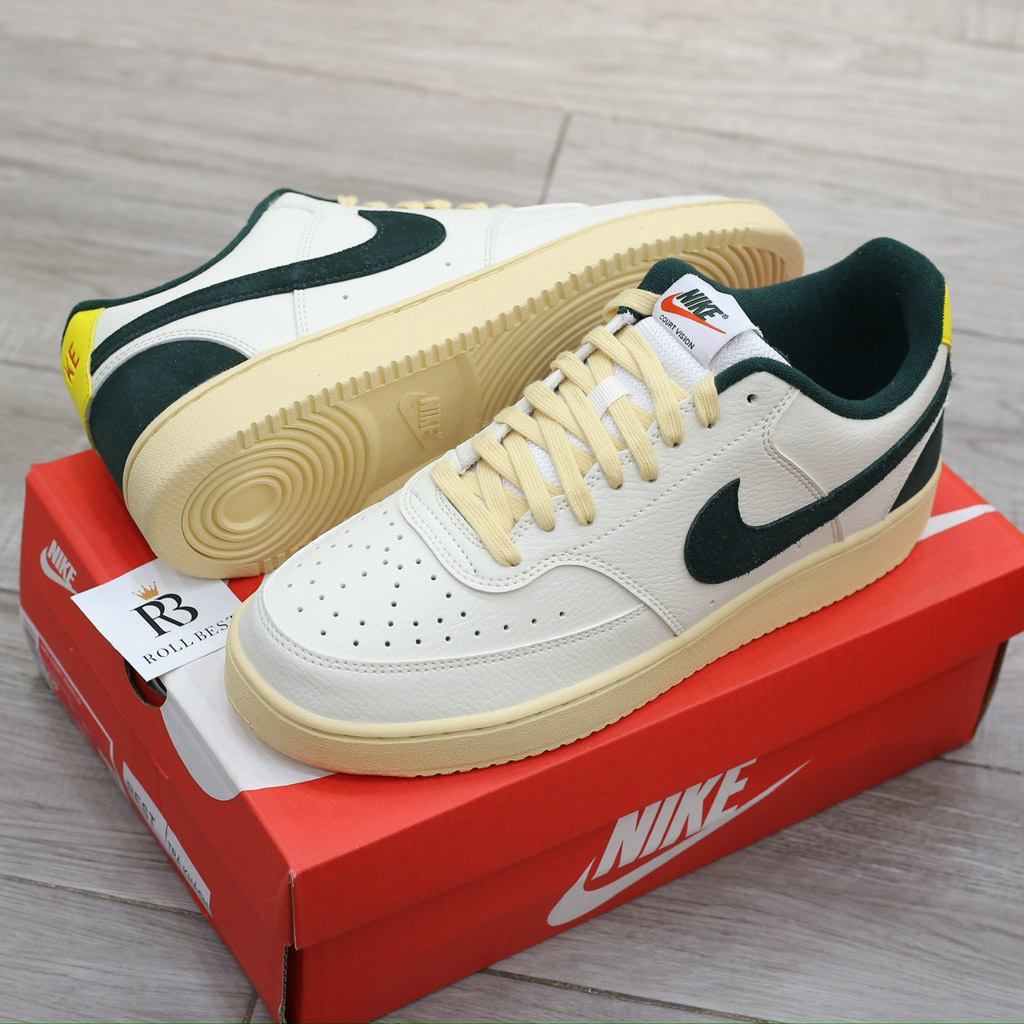 Giày Nike Court Vision Low Sail Pro Green Opti Yellow Best Quality
