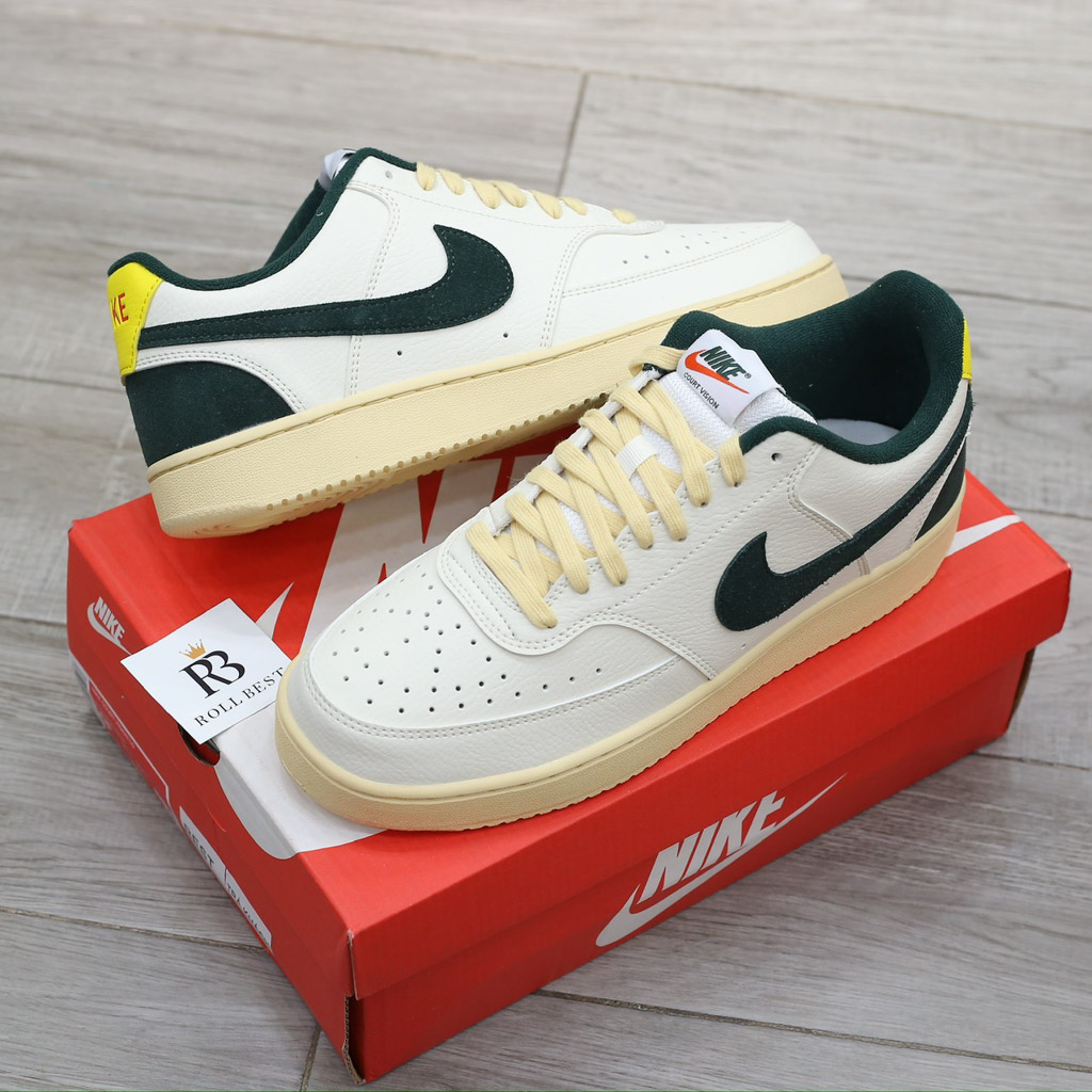 Giày Nike Court Vision Low Sail Pro Green Opti Yellow Best Quality