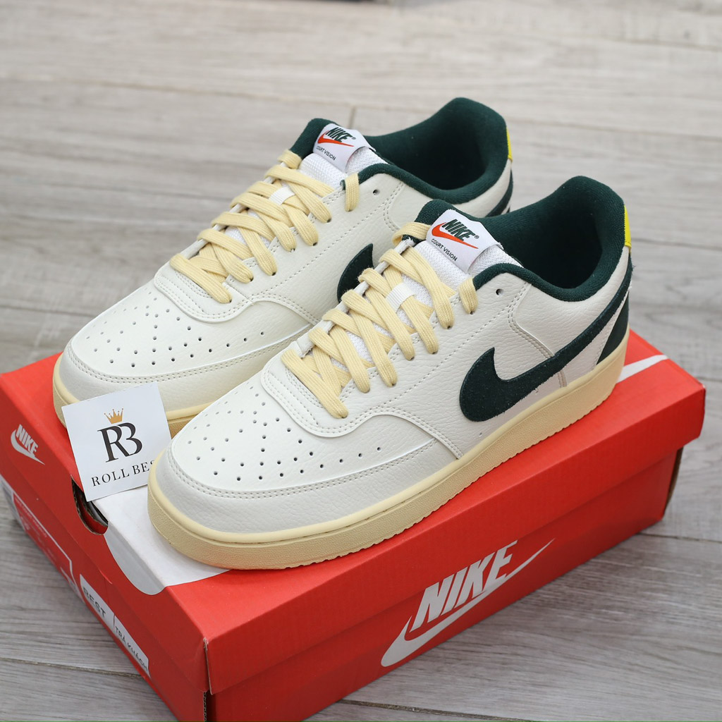 Giày Nike Court Vision Low Sail Pro Green Opti Yellow Best Quality