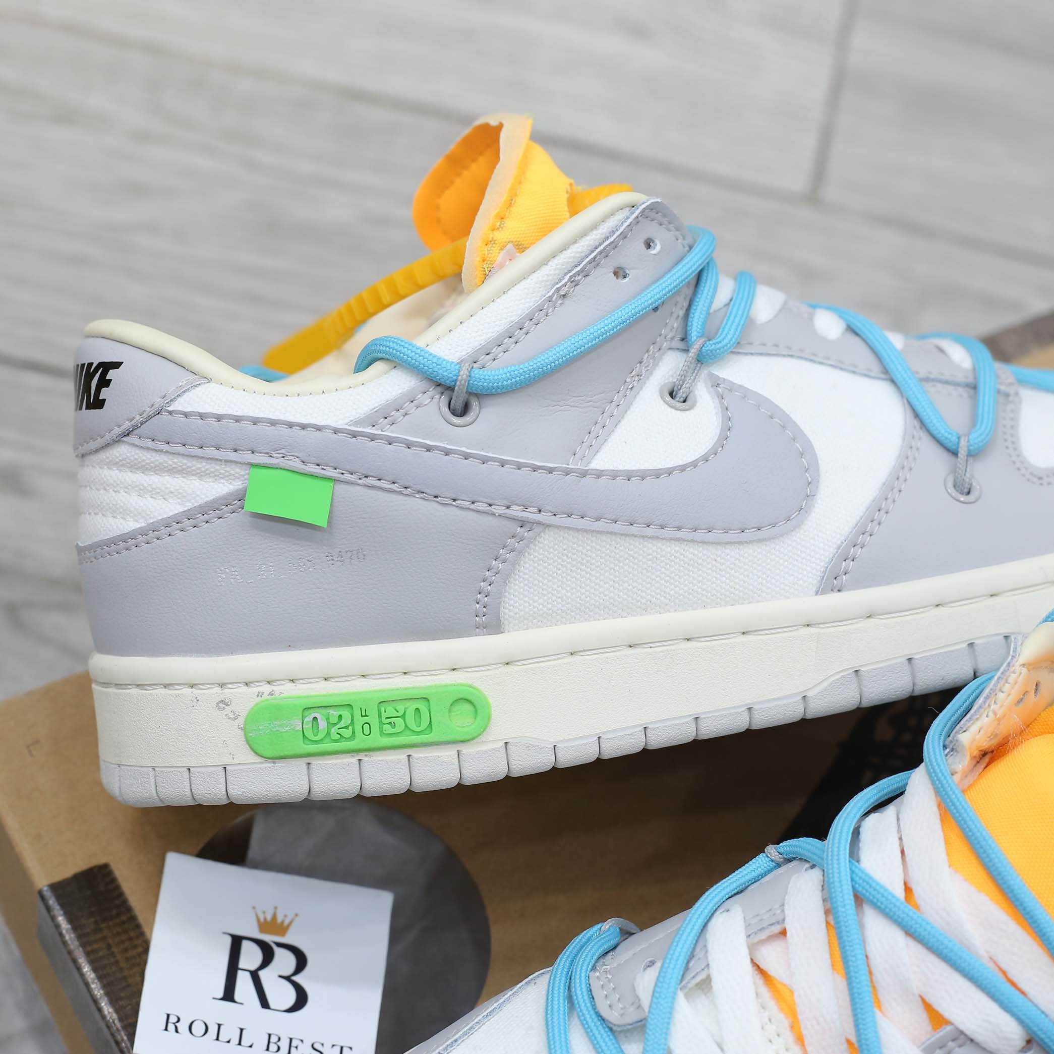 Giày Nike Off-White x Dunk Low ‘Lot 02 Of 50’ Best Quality