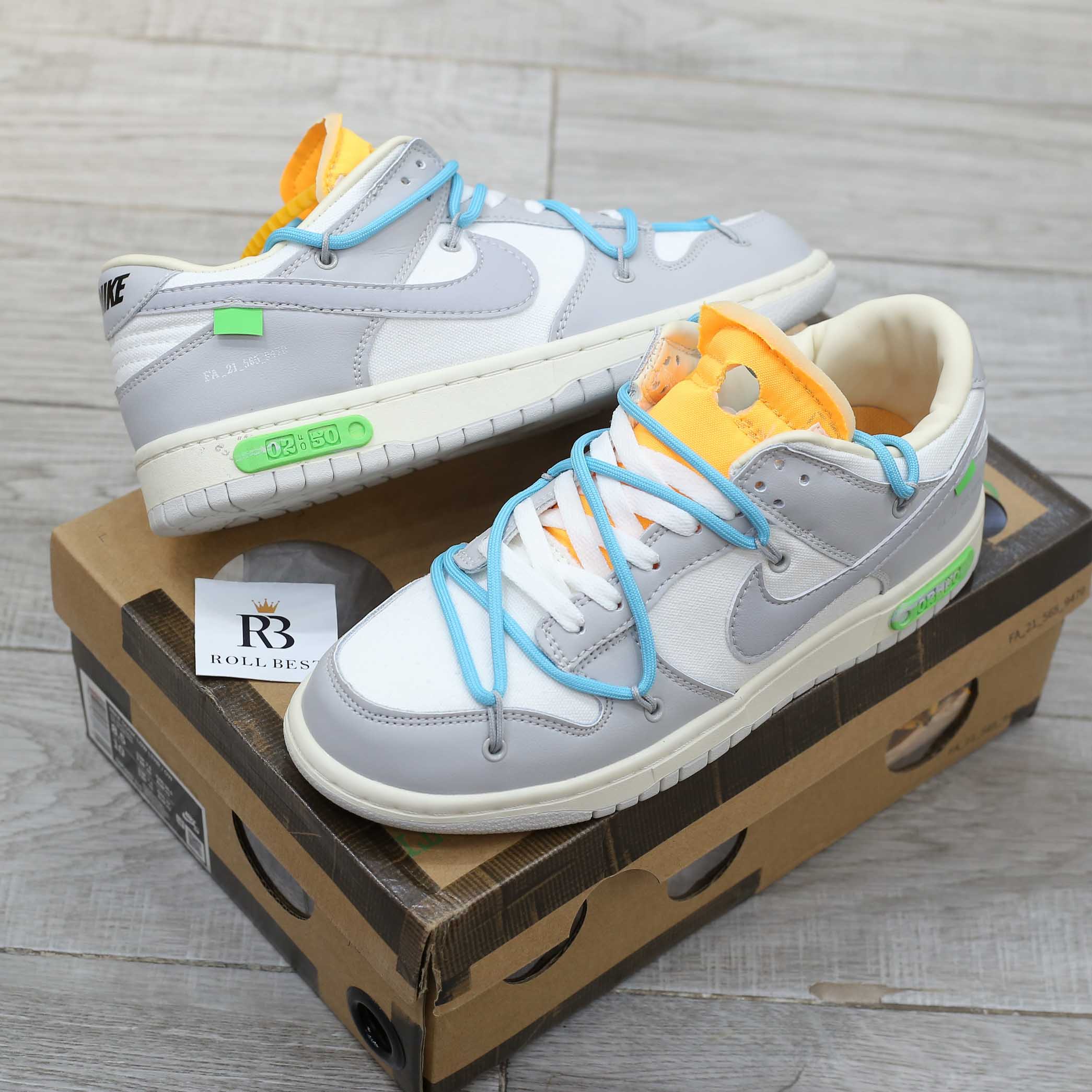 Giày Nike Off-White x Dunk Low ‘Lot 02 Of 50’ Best Quality