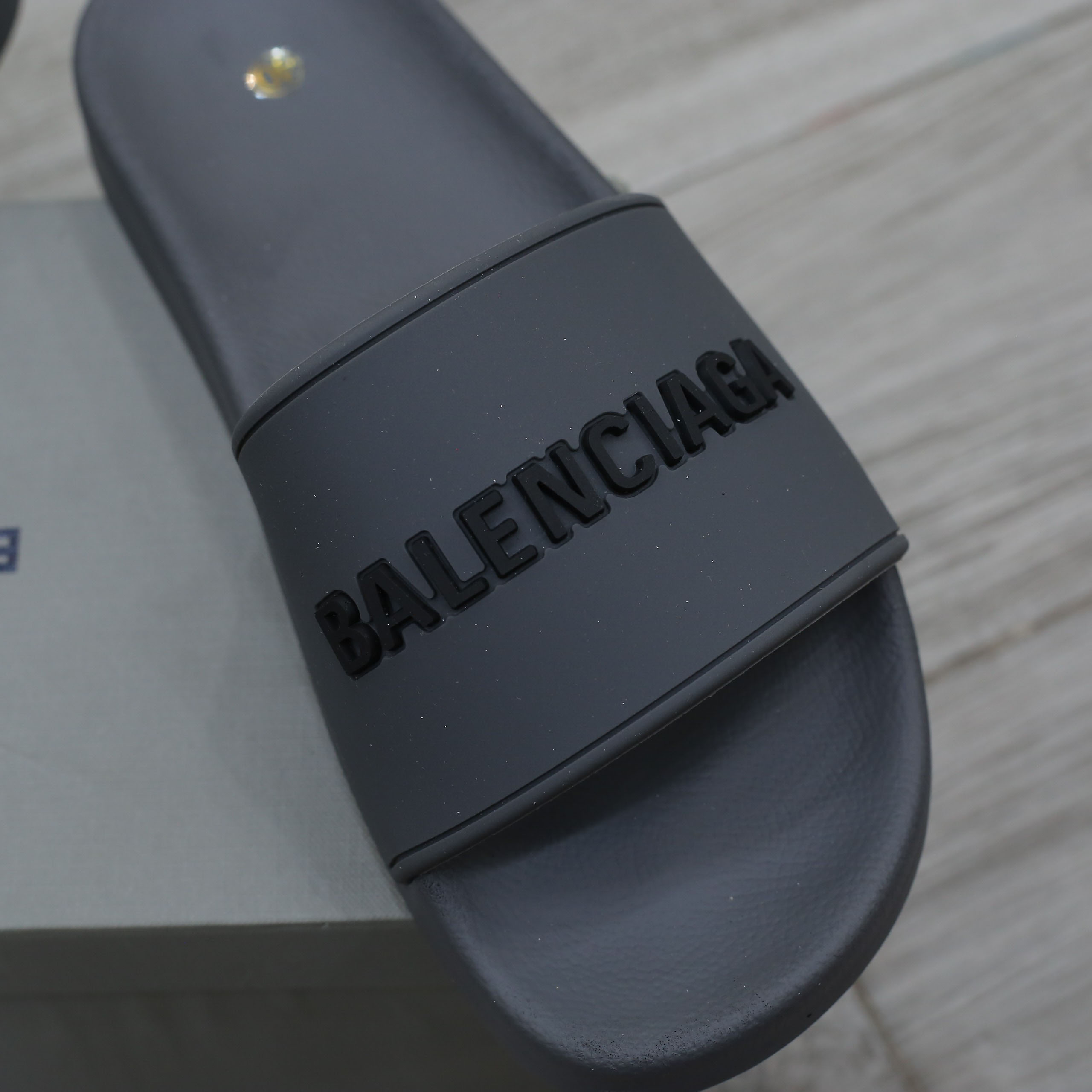 Dép Balenciaga Pool Slide Grey Xám Best Quality