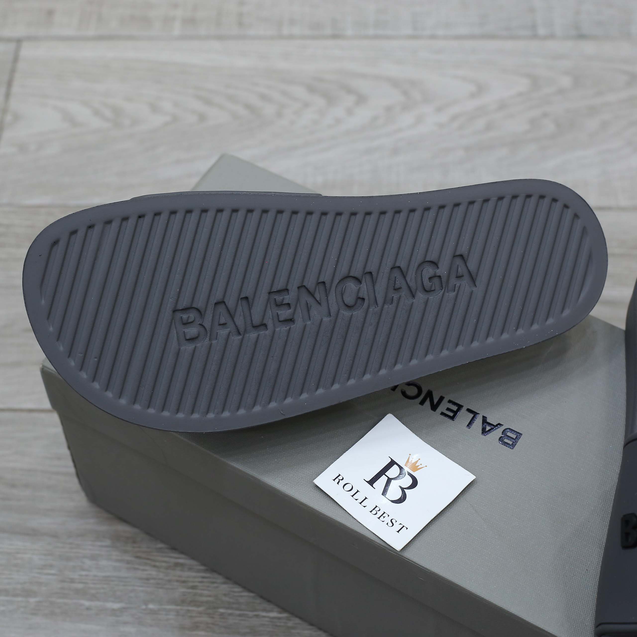 Dép Balenciaga Pool Slide Grey Xám Best Quality