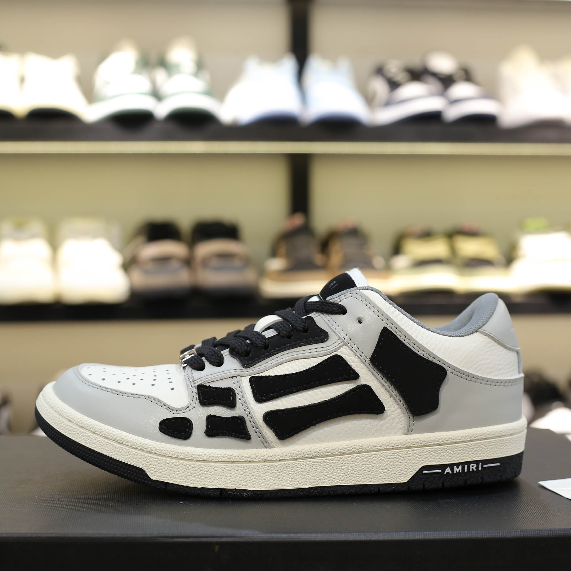 Giày Amiri Skel Low Top White Light Grey Black  Best Quality
