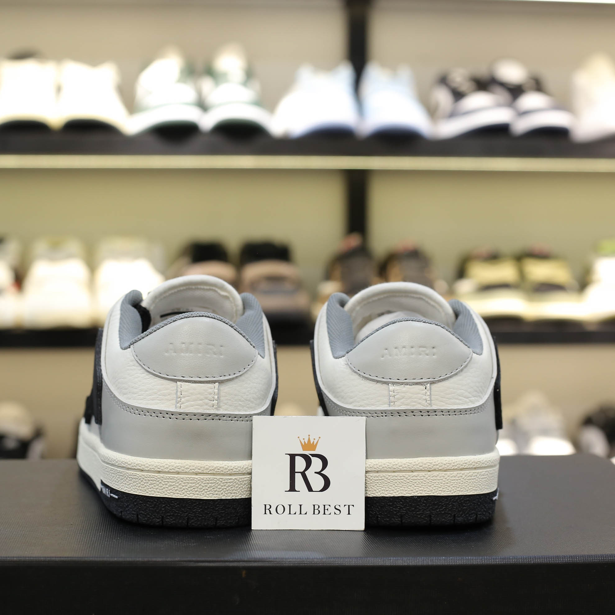 Giày Amiri Skel Low Top White Light Grey Black  Best Quality