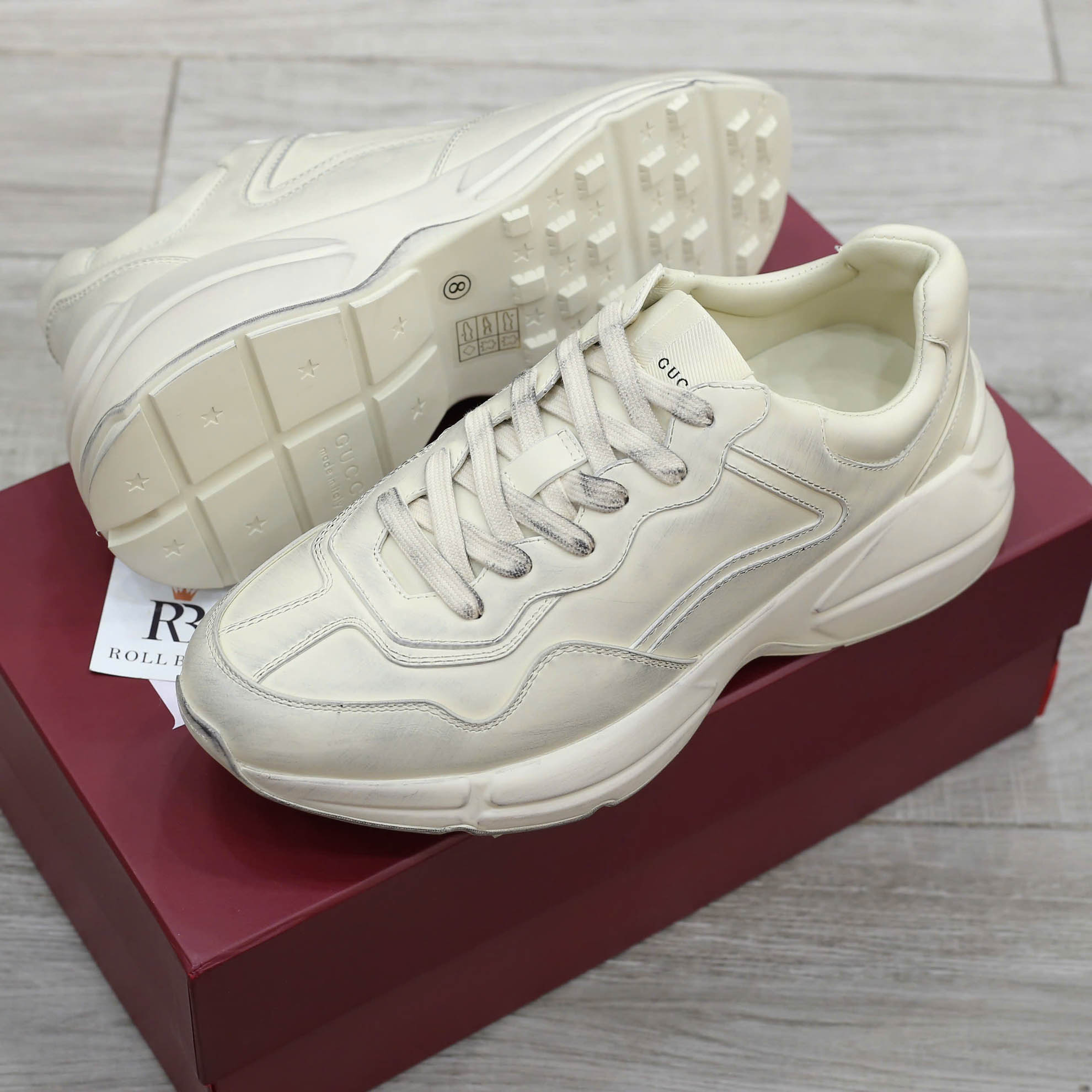 Giày Gucci Leather da trơn bản bẩn Best Quality