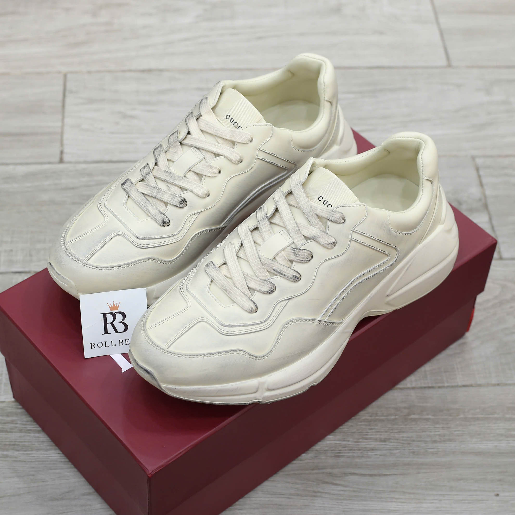 Giày Gucci Leather da trơn bản bẩn Best Quality
