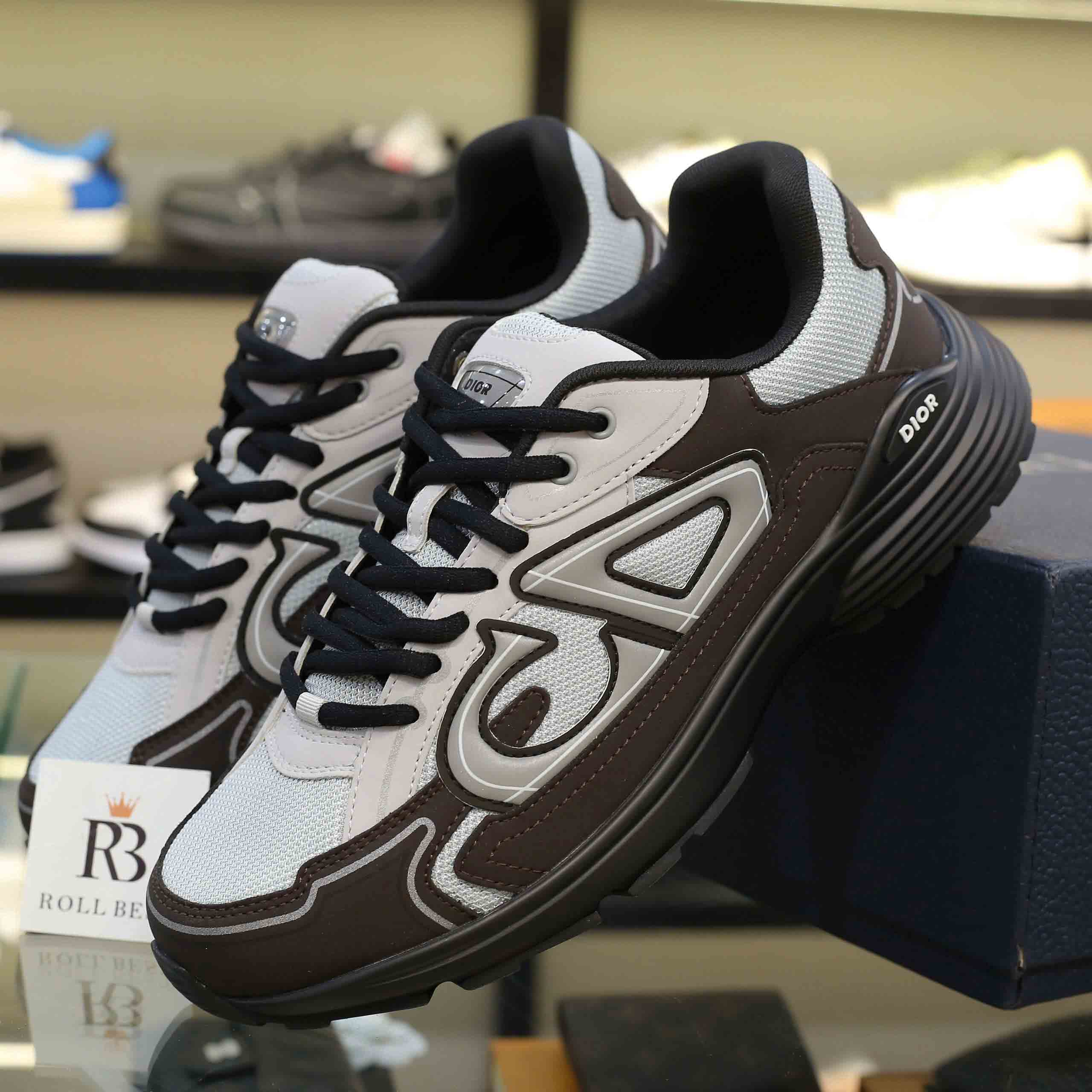 Giày Nam Dior B30 Sneaker Grey Best Quality