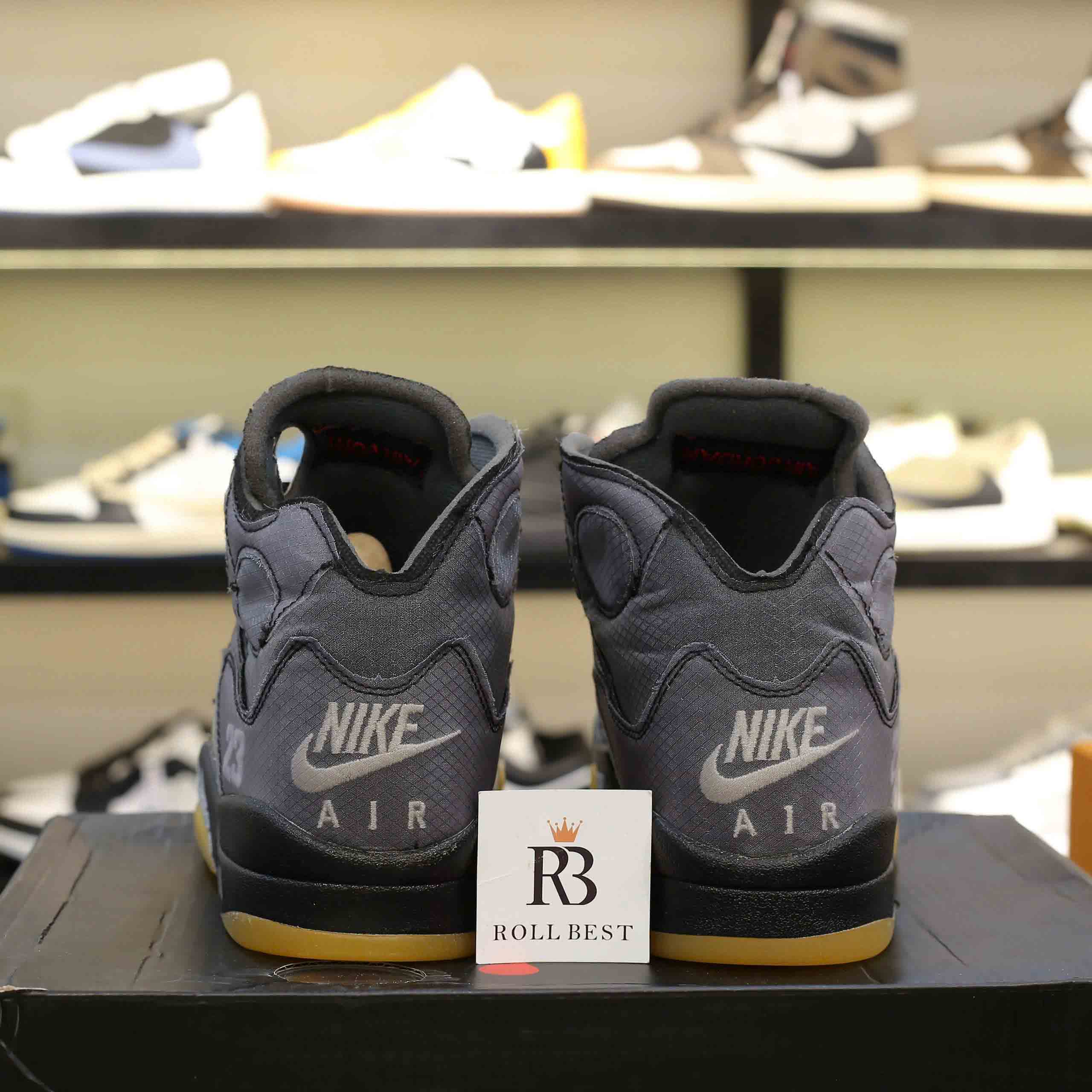 Giày Nike Off-White x Air Jordan 5 Retro SP Muslin Best Quality
