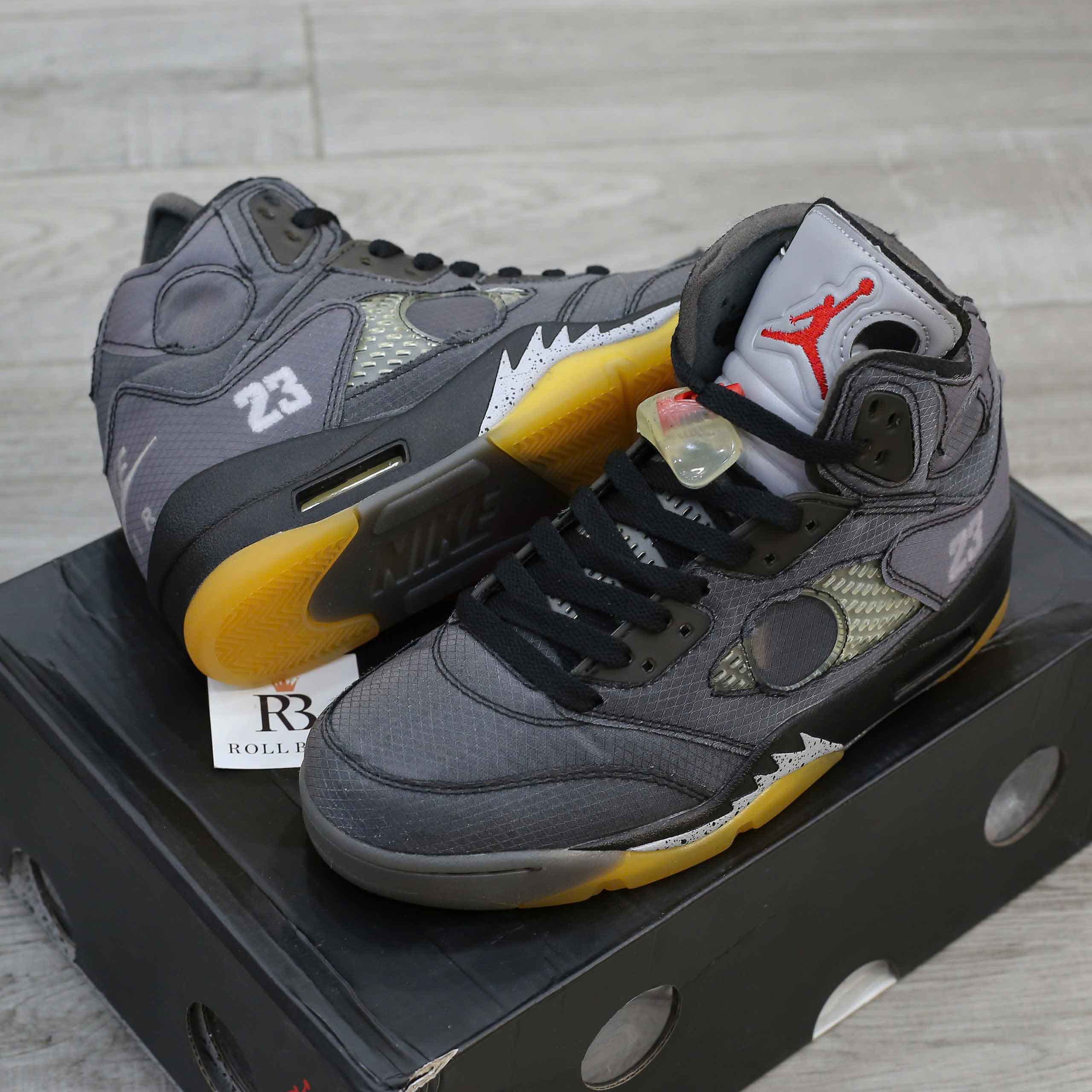 Giày Nike Off-White x Air Jordan 5 Retro SP Muslin Best Quality