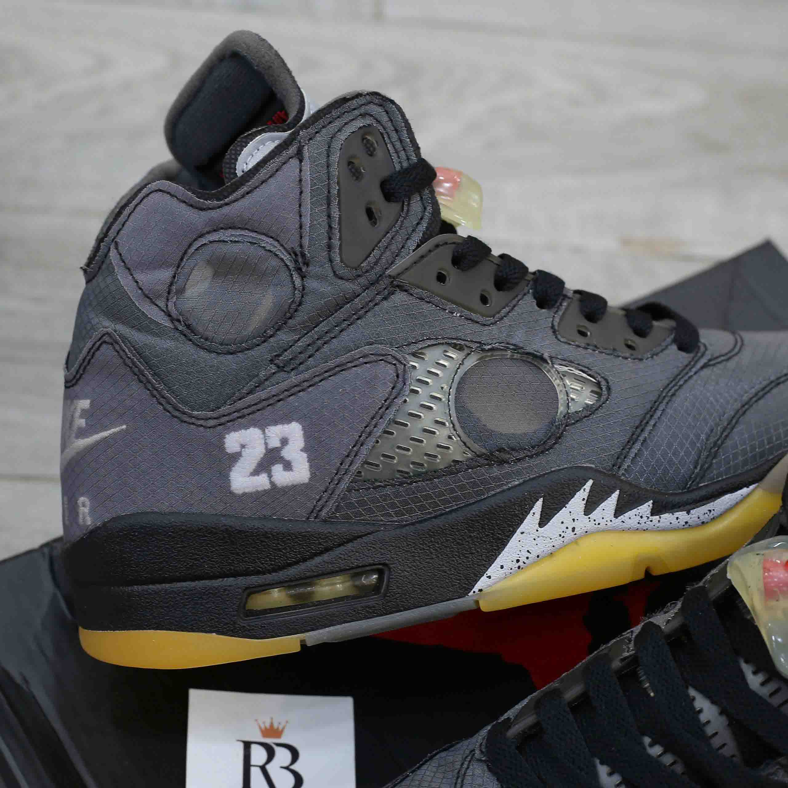 Giày Nike Off-White x Air Jordan 5 Retro SP Muslin Best Quality